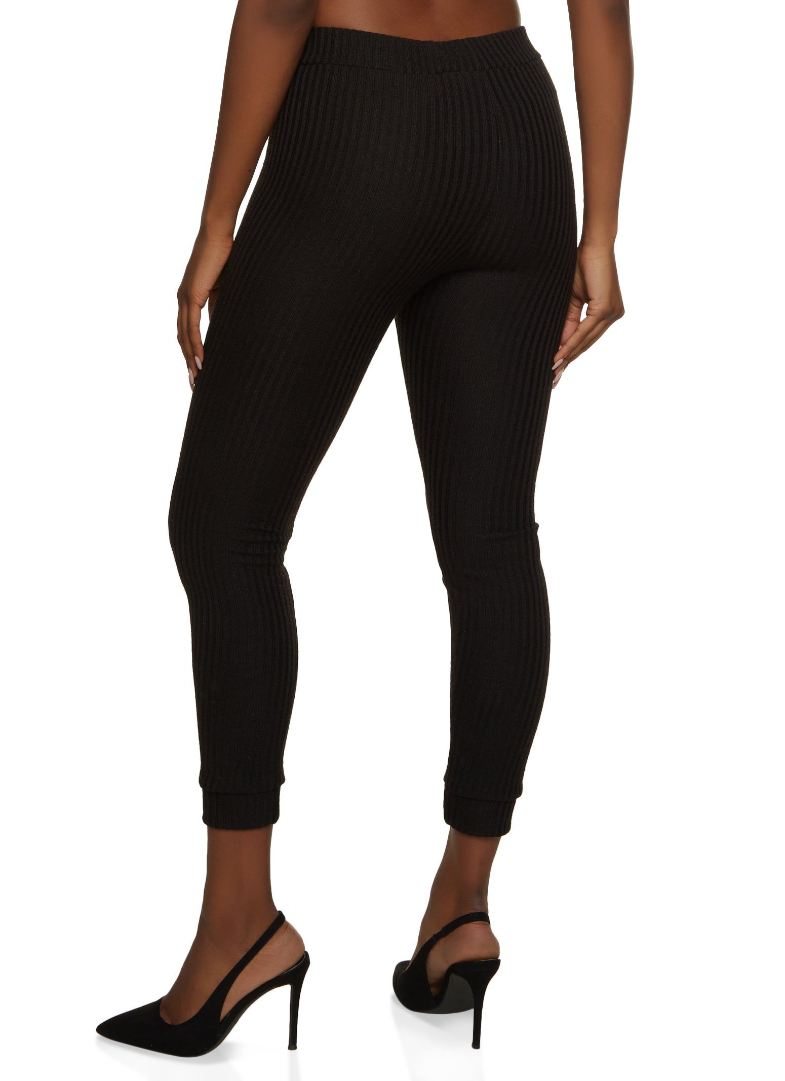 Ribbed Knit High Waist Joggers sold by Rainbow product image thumbnail 2