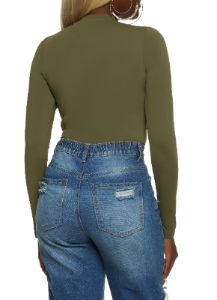 Crew Neck Long Sleeve Bodysuit sold by Rainbow
