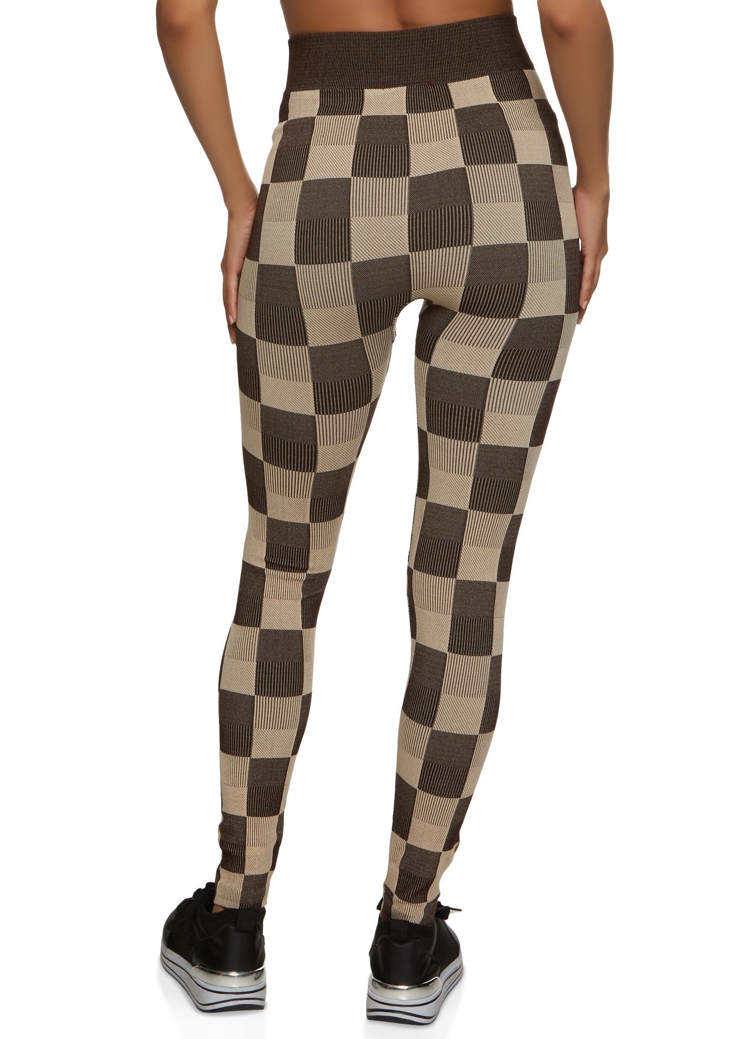 Checkered Print Seamless Leggings sold by Rainbow product image thumbnail 2