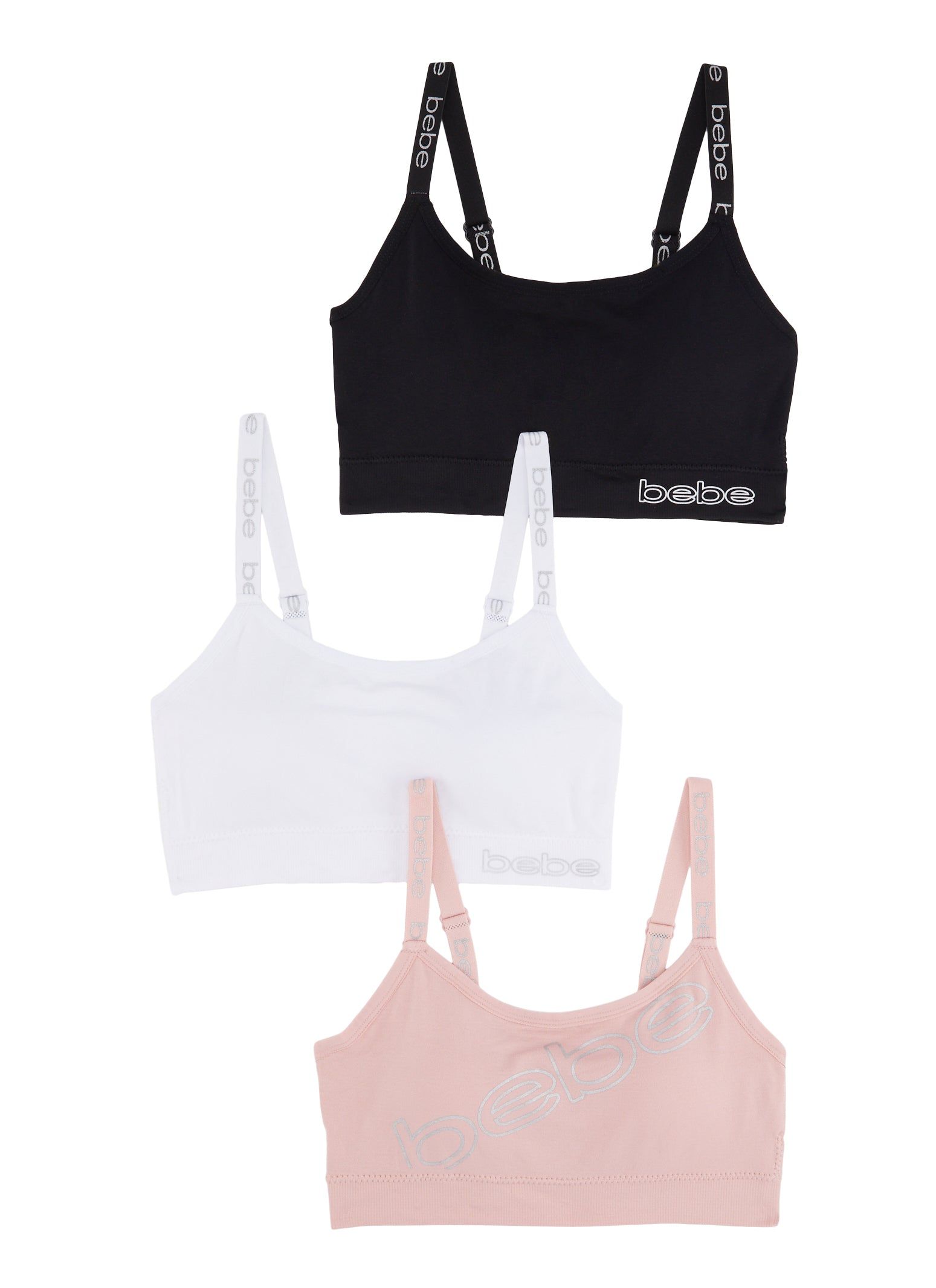 Bebe Seamless Sports Bra 3 Pack sold by Rainbow