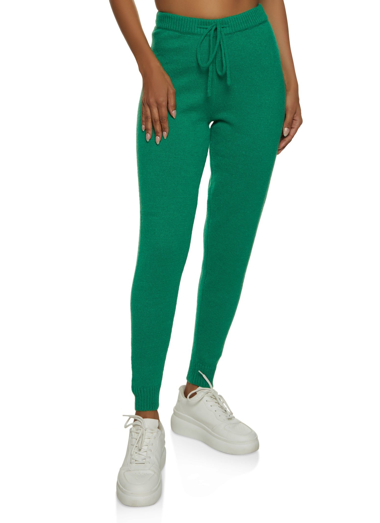 Brushed Knit High Waist Joggers sold by Rainbow