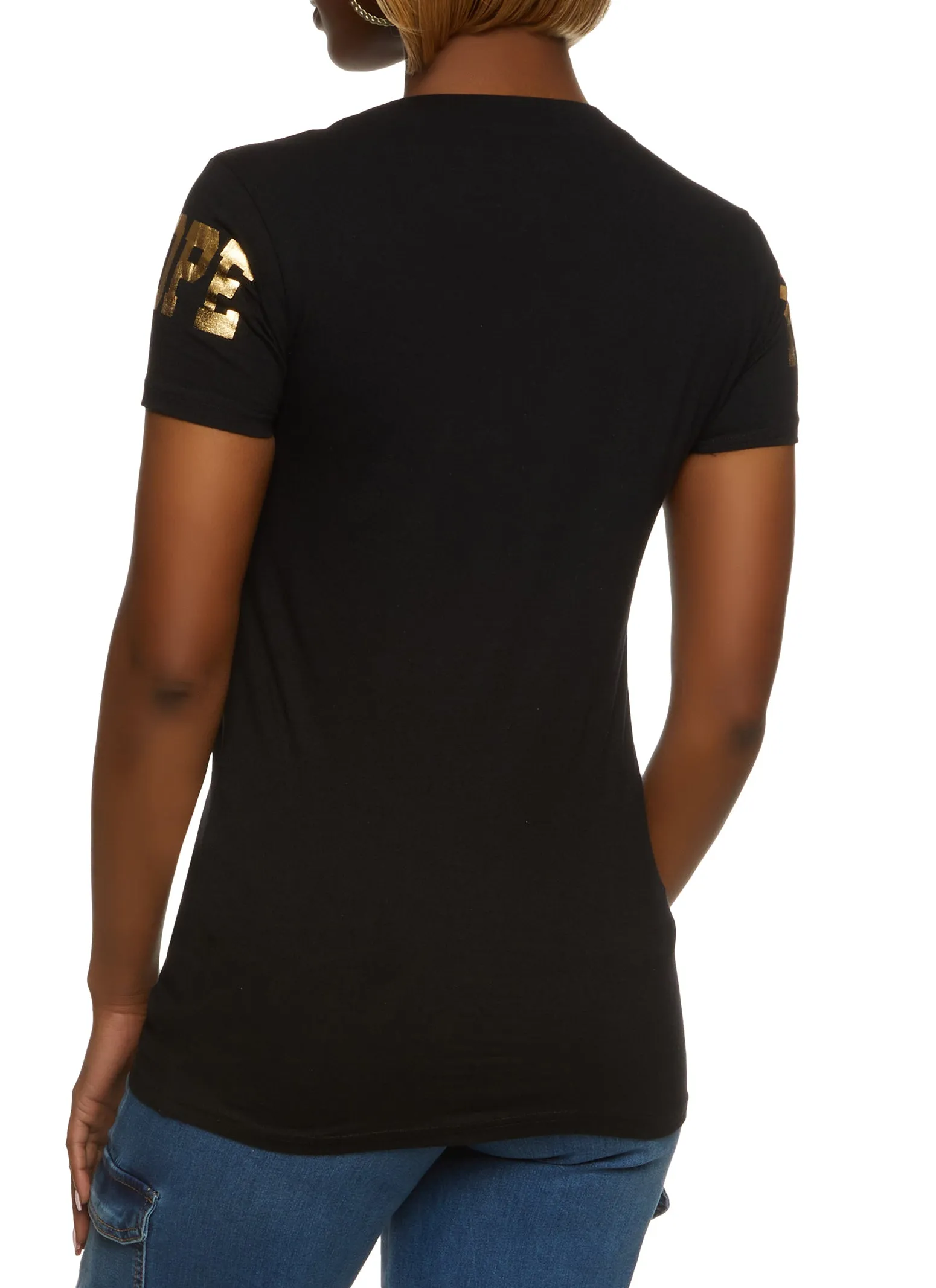 Nope Not Today Foil Graphic Tee sold by Rainbow product image thumbnail 2