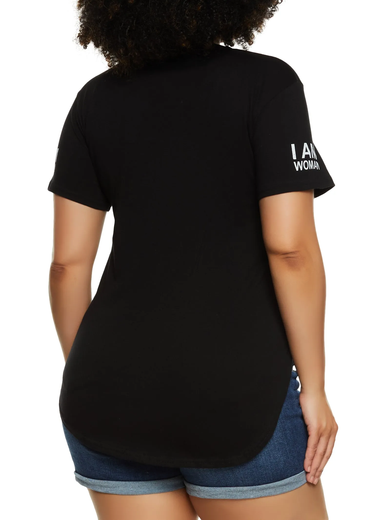 Plus Size I Am Woman Graphic Tee sold by Rainbow product image thumbnail 3