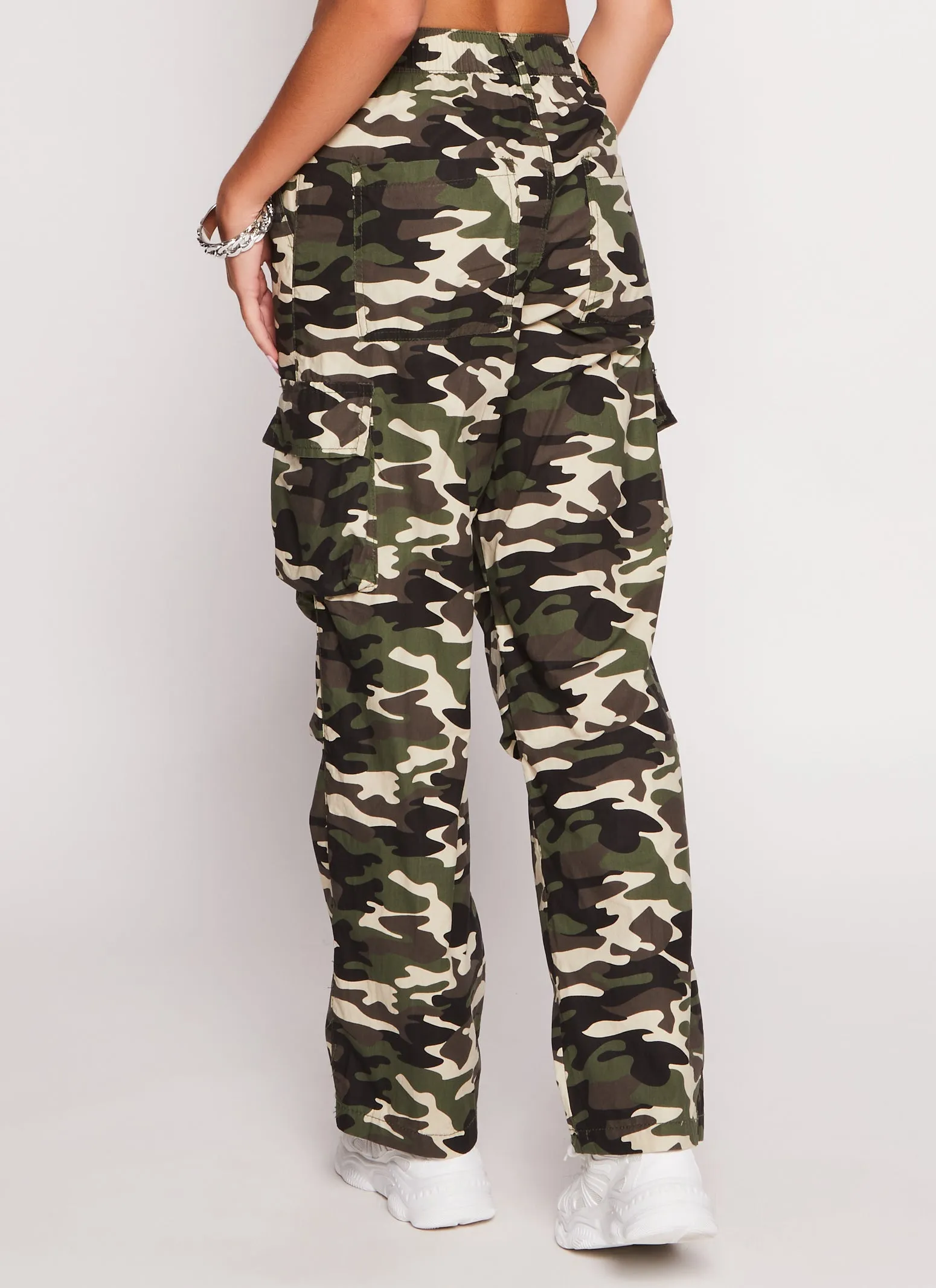 Poplin High Waist Cargo Pants sold by Rainbow product image thumbnail 3