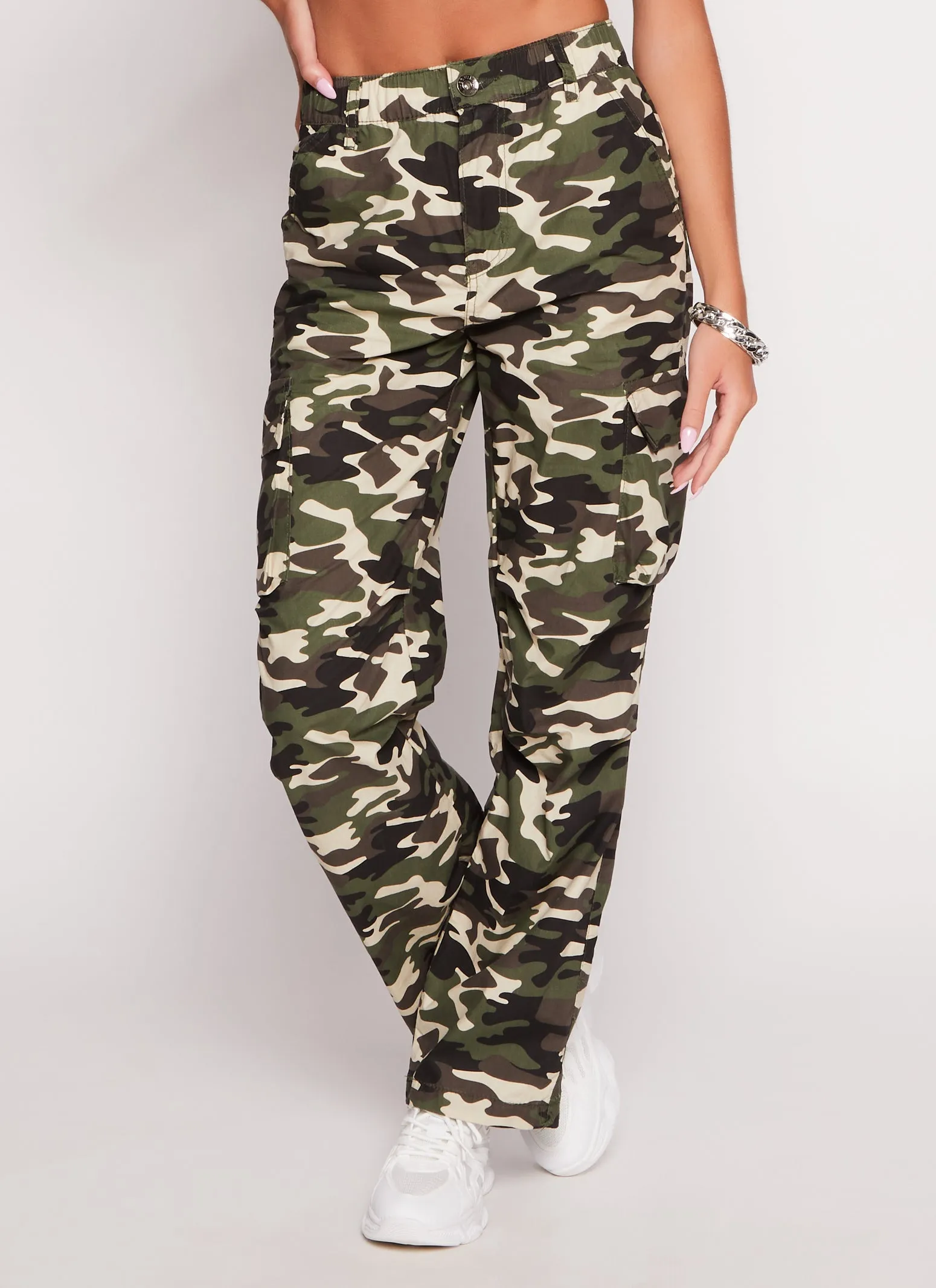 Poplin High Waist Cargo Pants sold by Rainbow product image thumbnail 2