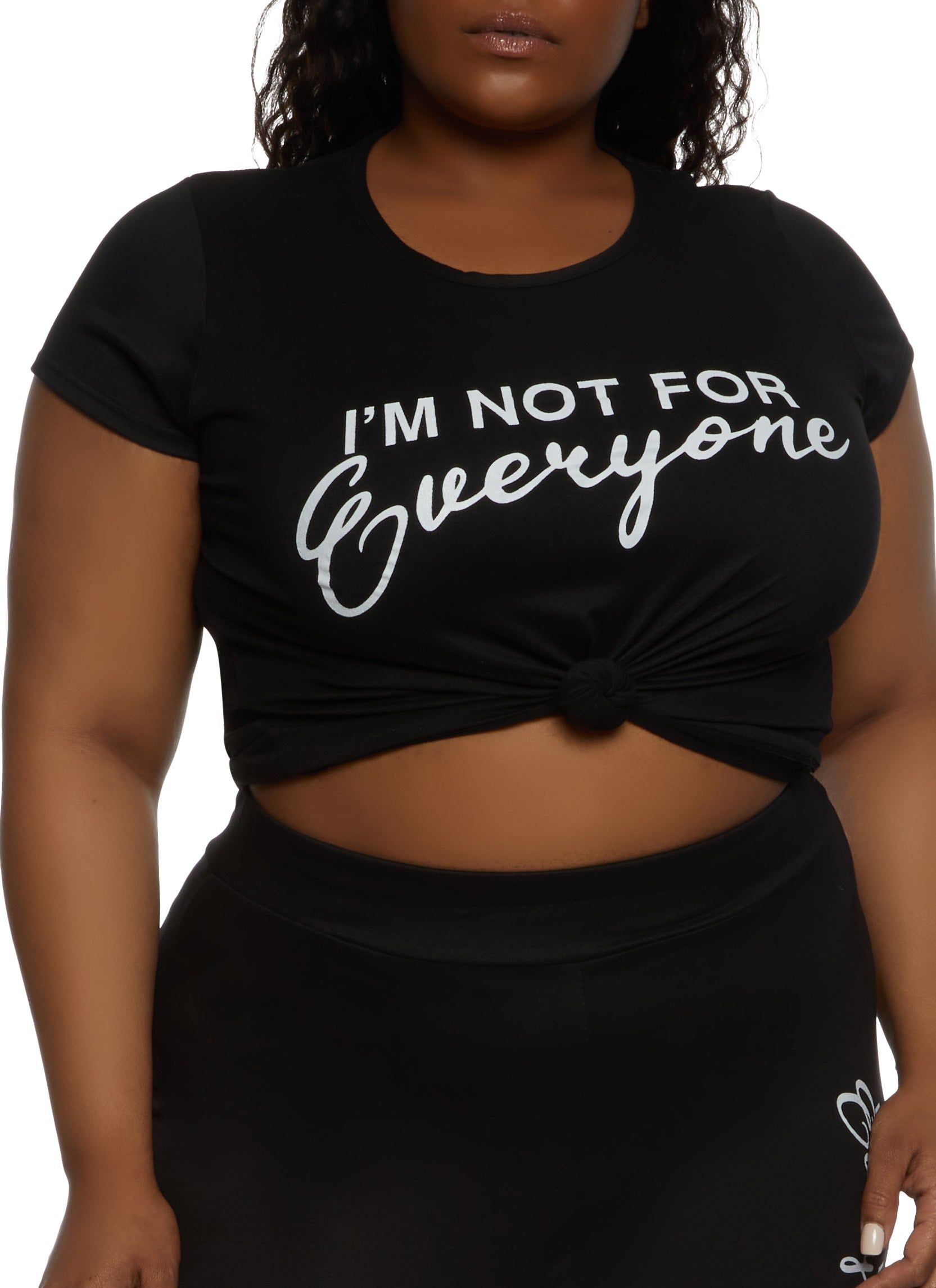 Plus Size Im Not For Everyone Tee sold by Rainbow