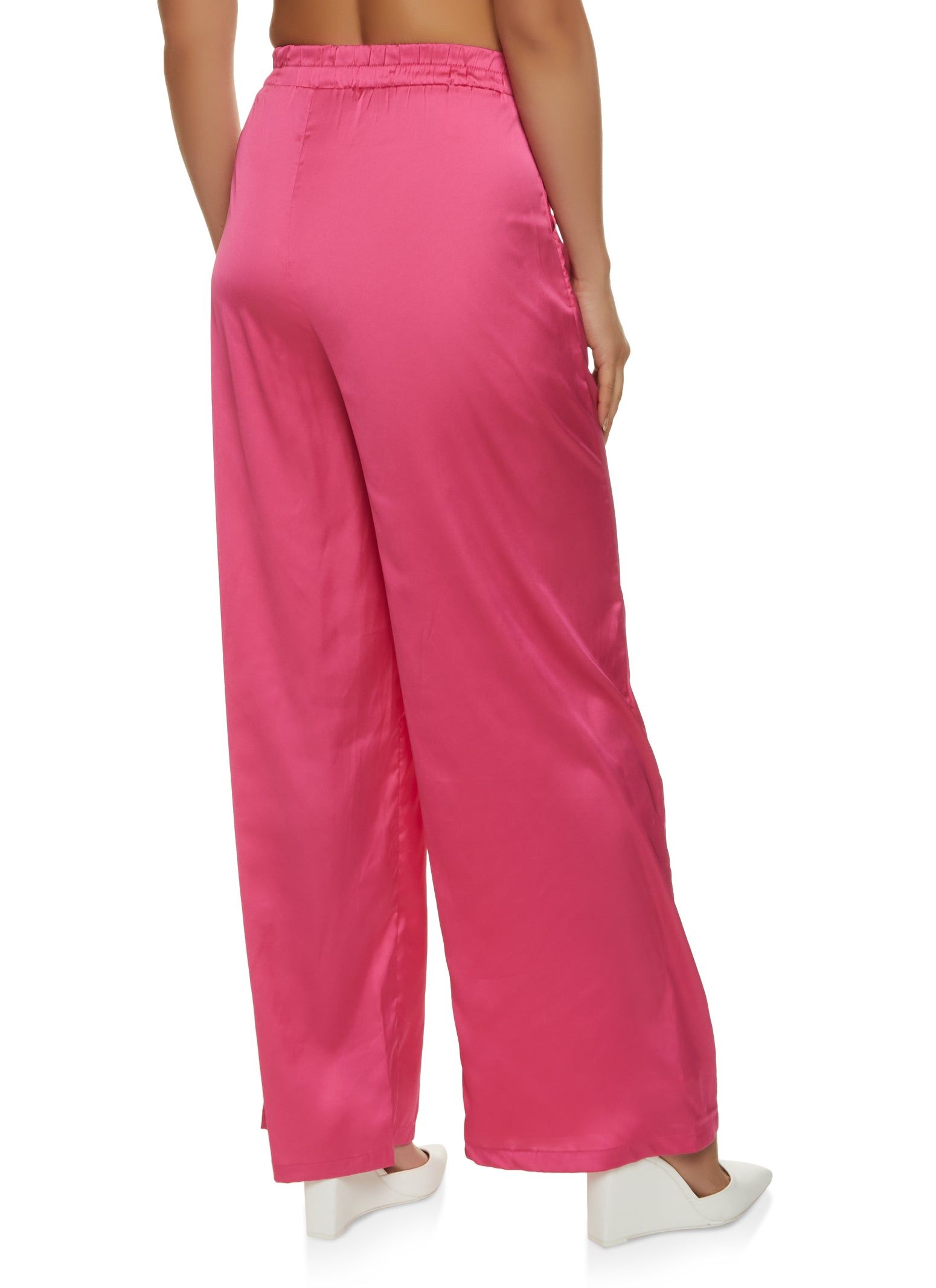 Satin High Waist Wide Leg Pants sold by Rainbow product image thumbnail 2