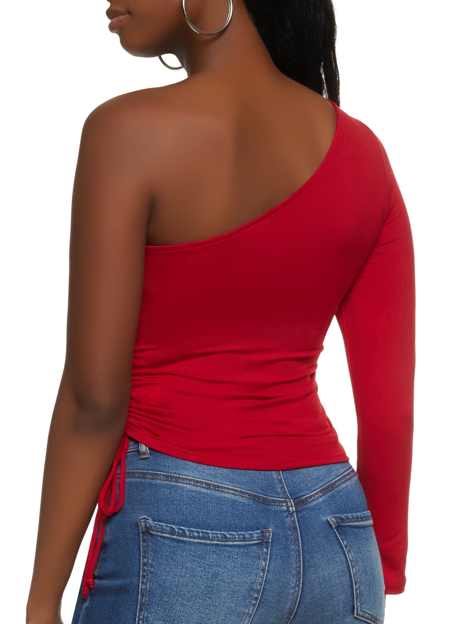 Ruched Side One Shoulder Top sold by Rainbow product image thumbnail 2