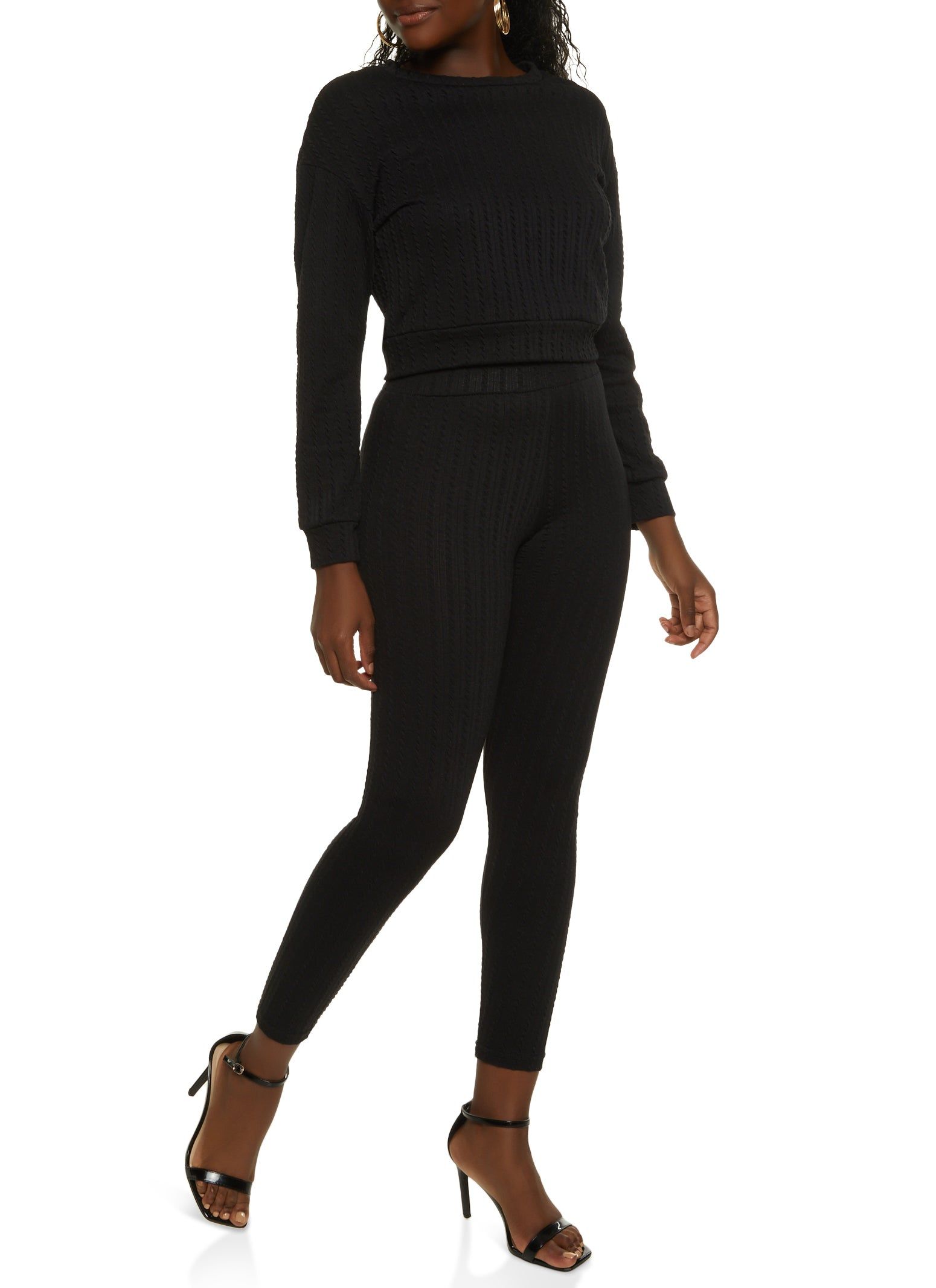 Textured Knit Pullover Sweatshirt sold by Rainbow product image thumbnail 2