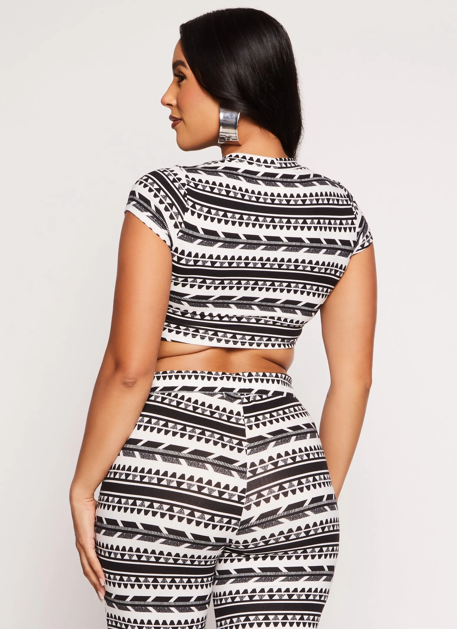 Aztec Print Crop Top sold by Rainbow product image thumbnail 3