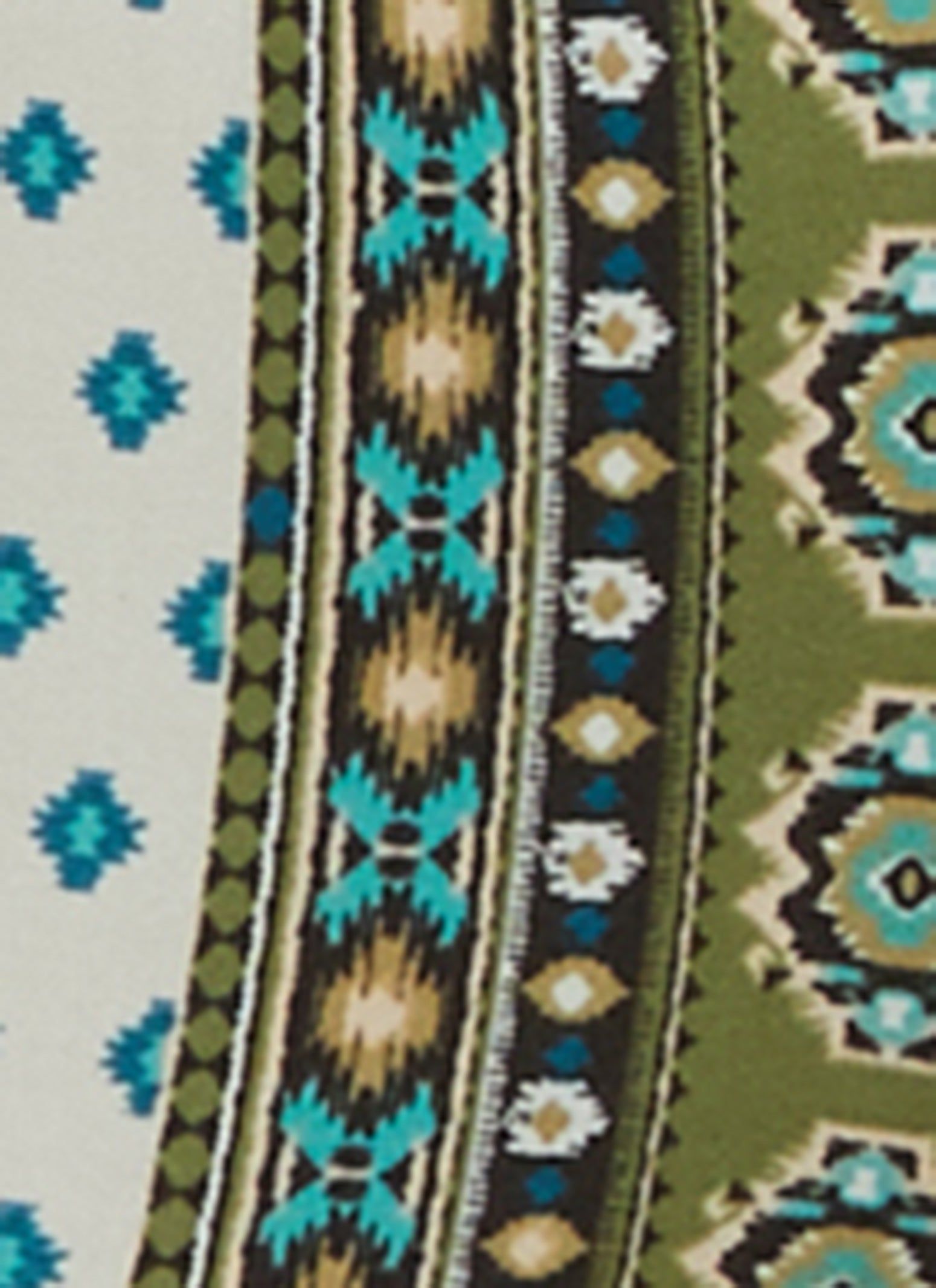 Border Print Boho Flare Pants sold by Rainbow product image thumbnail 3