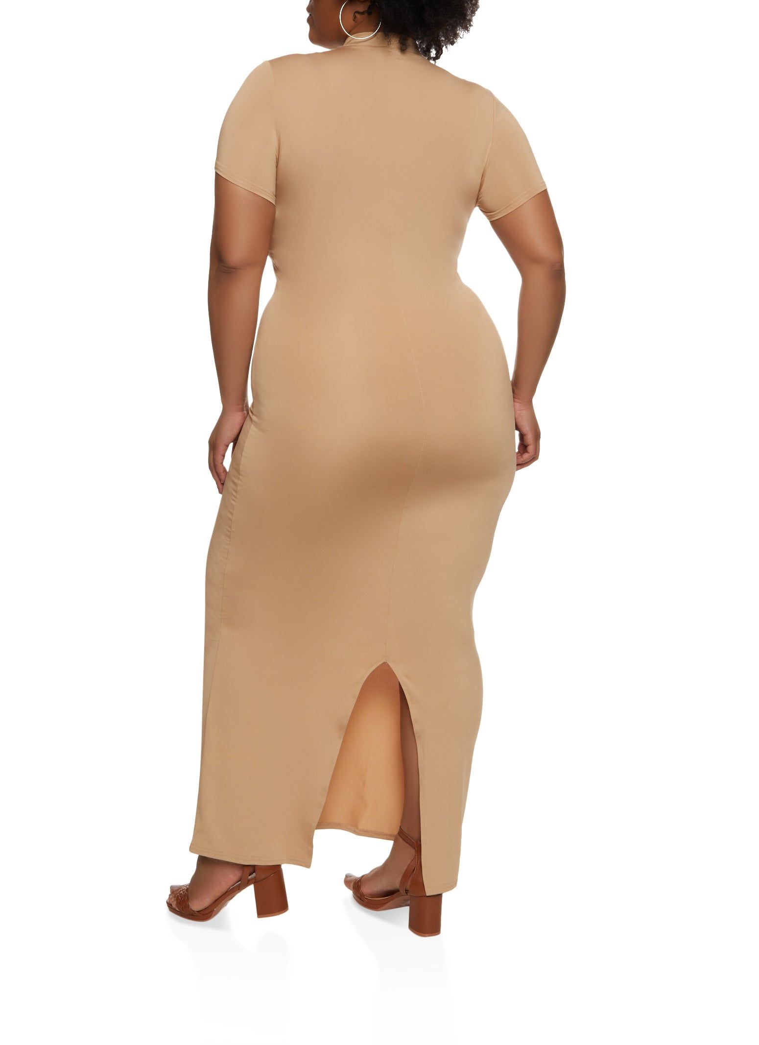 Plus Size Basic T Shirt Maxi Dress sold by Rainbow product image thumbnail 3