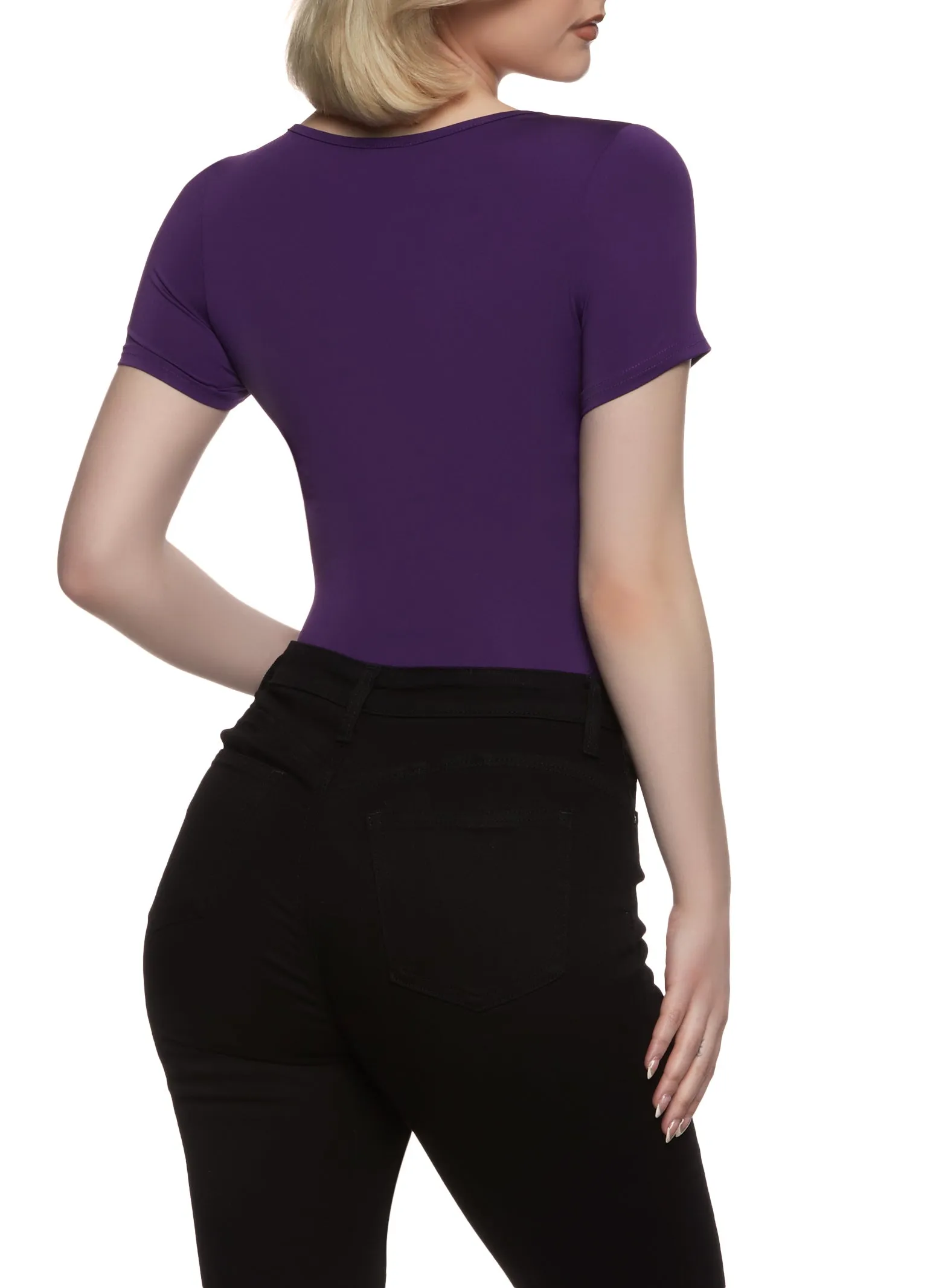 Daisy Short Sleeve Scoop Bodysuit sold by Rainbow product image thumbnail 3