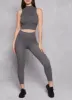 Seamless Mock Neck Crop Top and Leggings sold by Rainbow