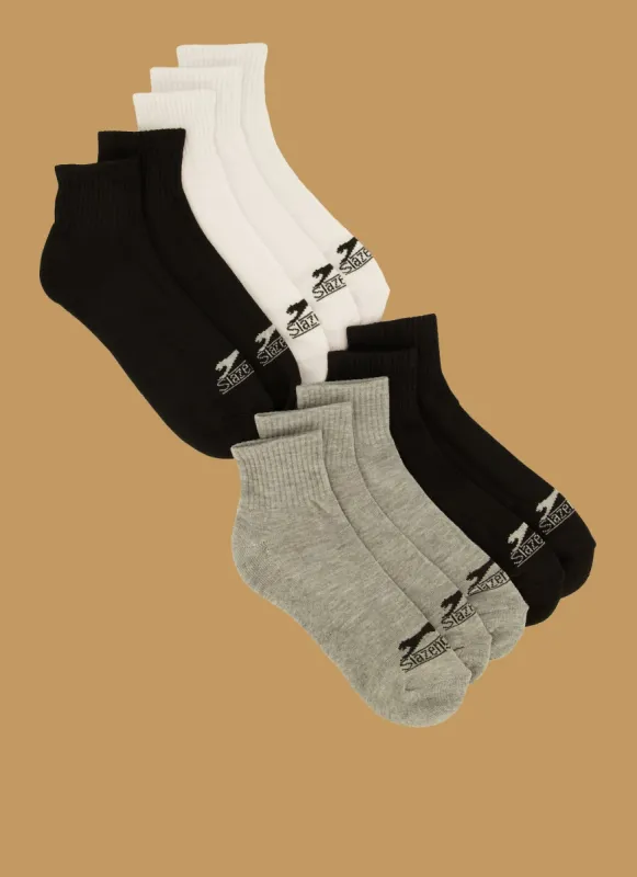 Mens Cushioned Quarter Socks 10 Pack sold by Rainbow