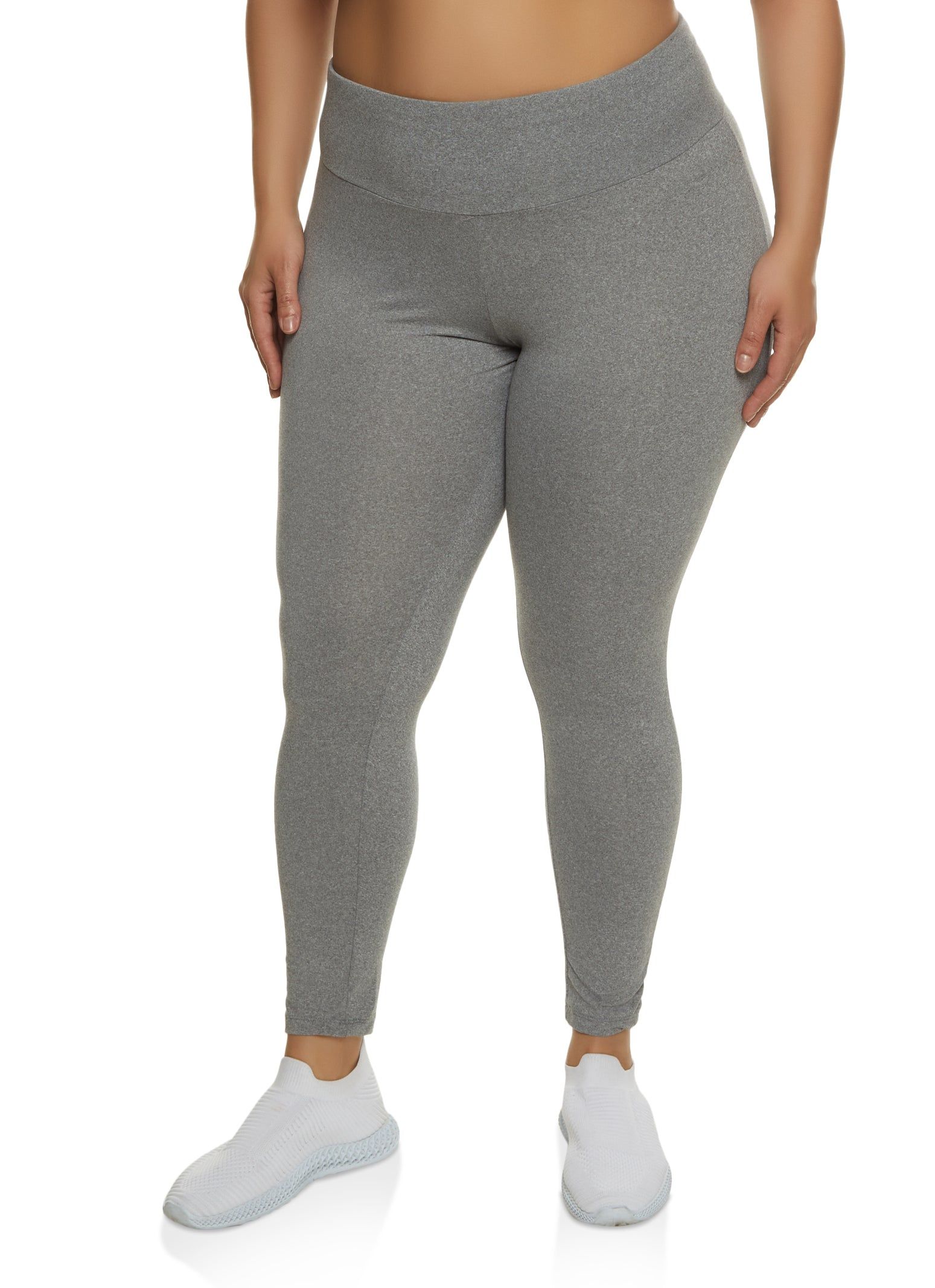 Plus Size High Waist Knit Leggings sold by Rainbow