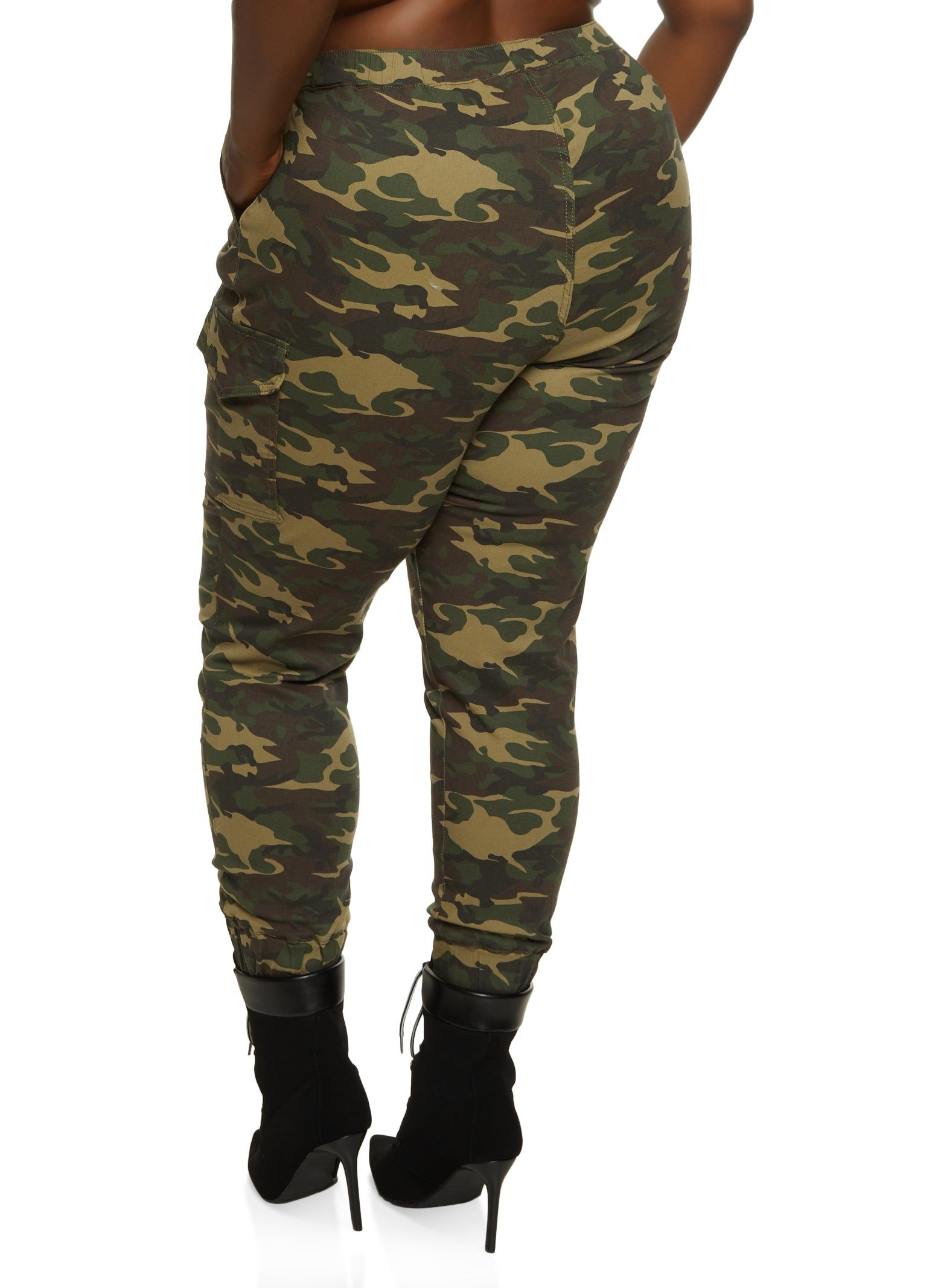 Plus Size Camo Cargo Pocket Jogger sold by Rainbow product image thumbnail 3