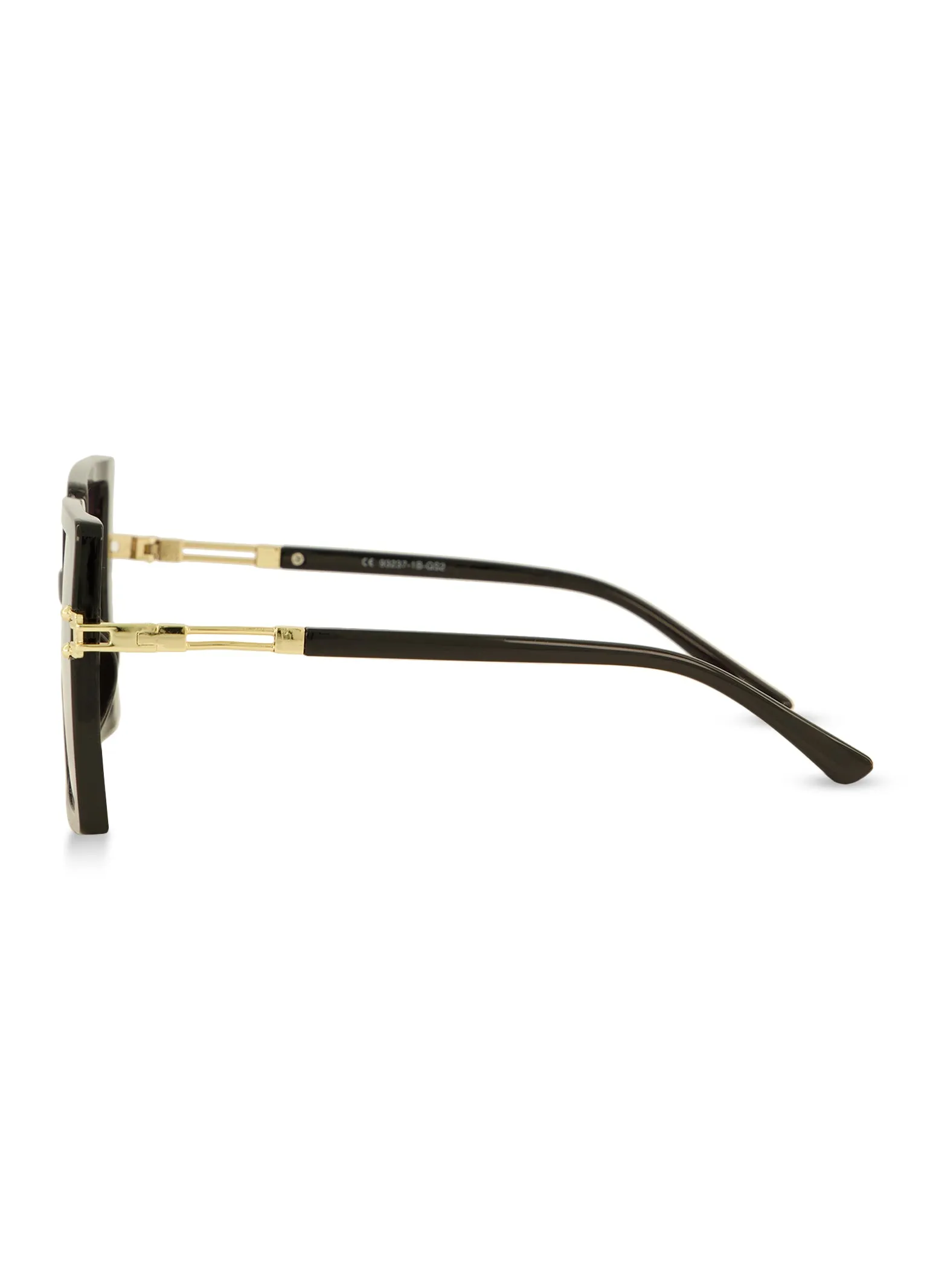 Metallic Temple Oversized Square Frame Sunglasses sold by Rainbow product image thumbnail 3