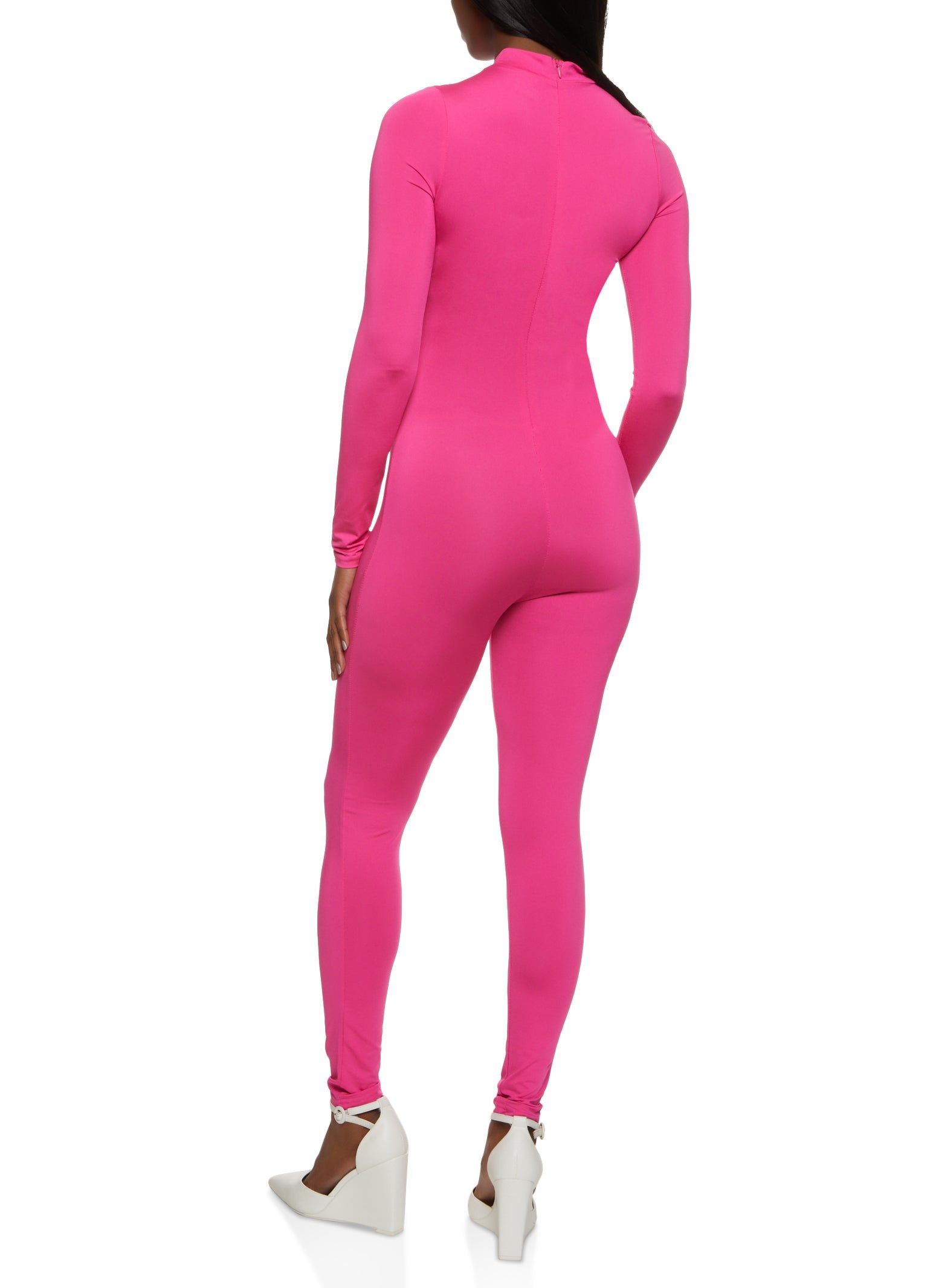 Mock Neck Zip Back Long Sleeve Catsuit sold by Rainbow product image thumbnail 2