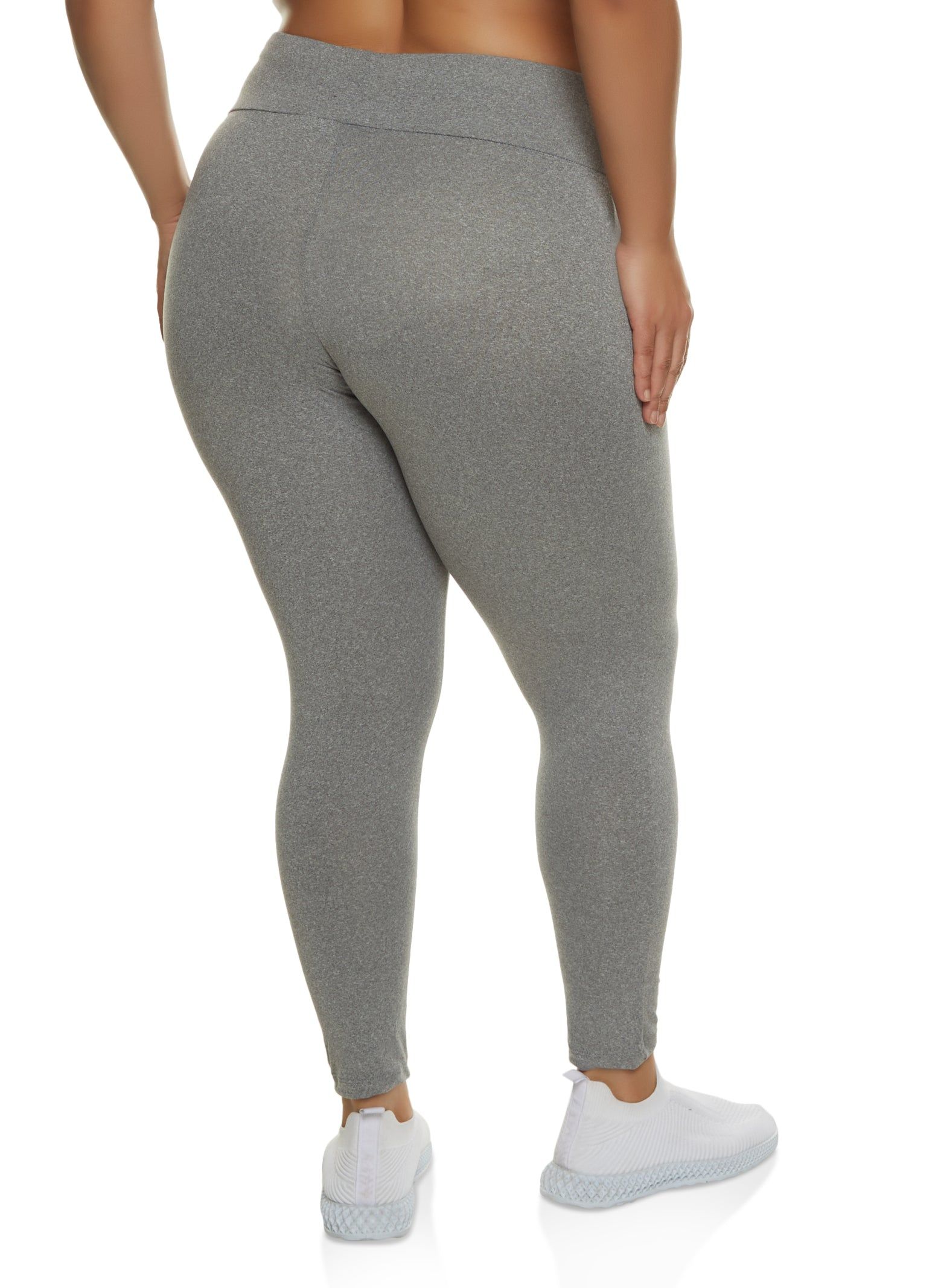 Plus Size High Waist Knit Leggings sold by Rainbow product image thumbnail 2