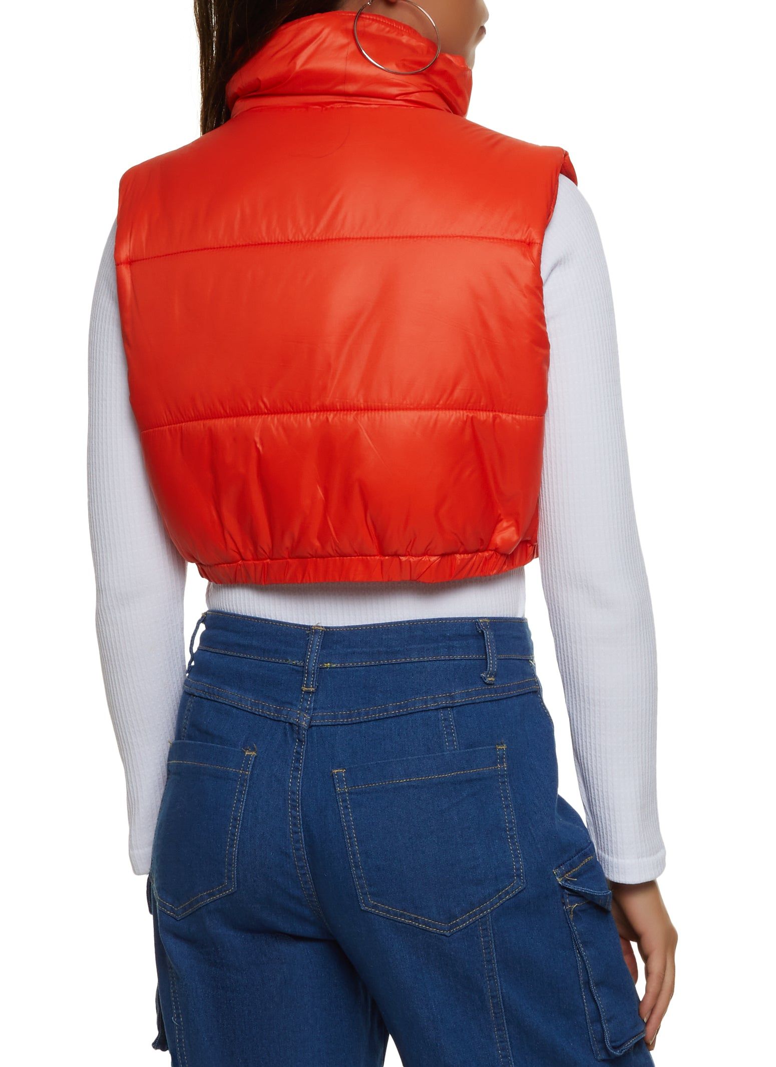 Cropped Puffer Vest sold by Rainbow product image thumbnail 2