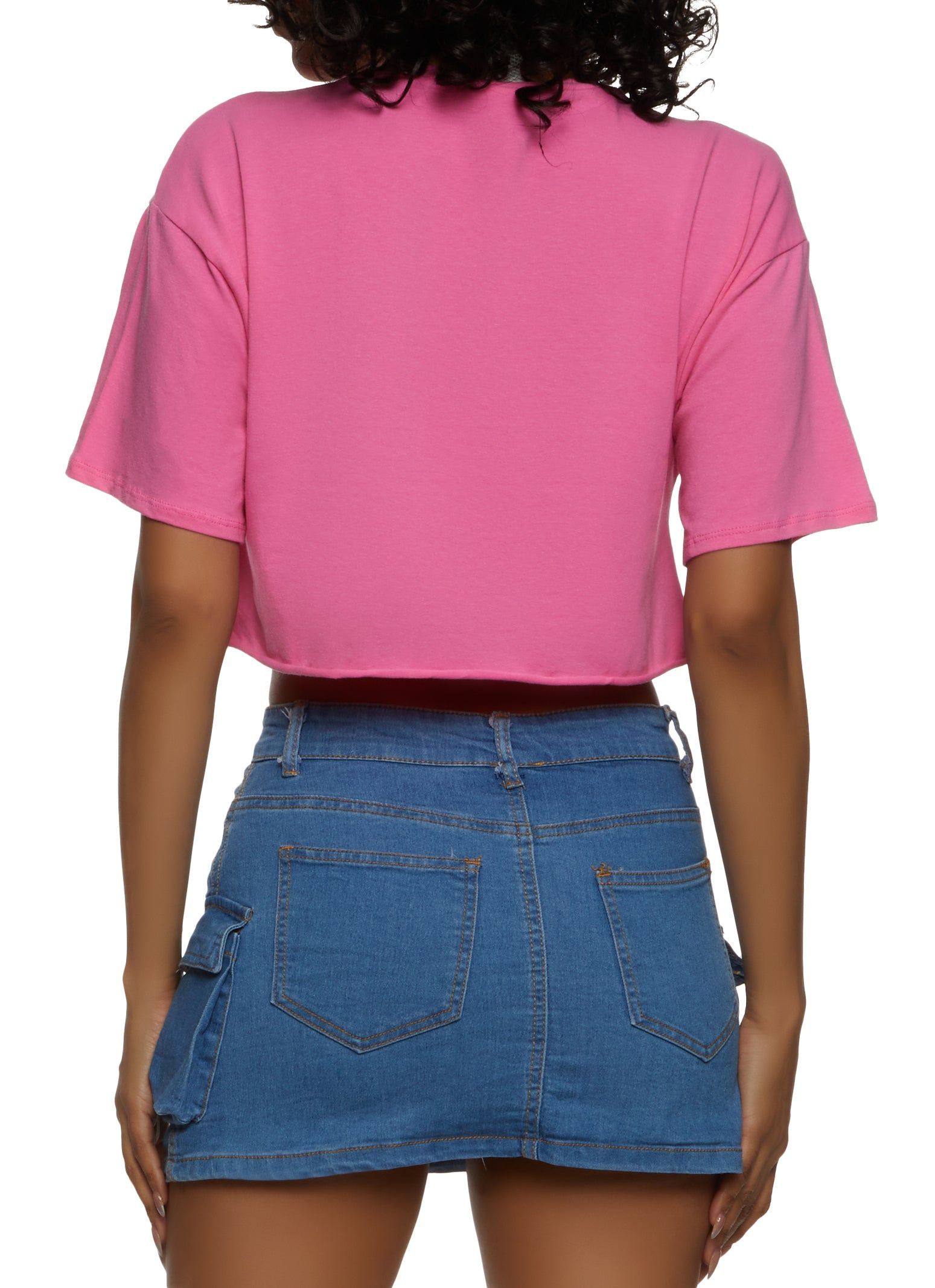 Good Vibes Graphic Cropped Tee sold by Rainbow product image thumbnail 3