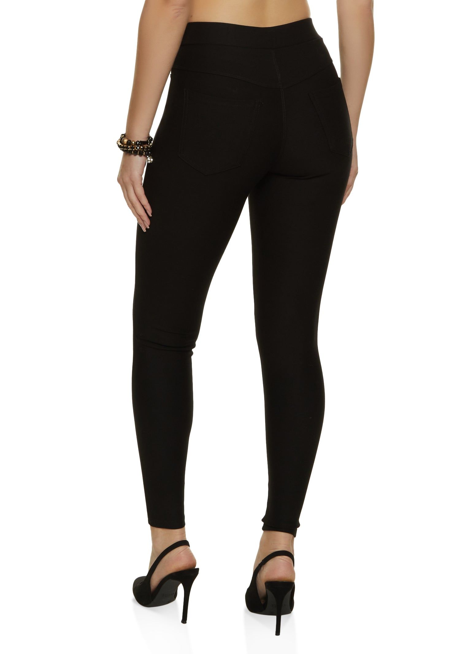 Ponte High Waist Pull On Skinny Pants sold by Rainbow product image thumbnail 2