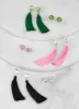 Assorted Rhinestone Tassle and Stud Earrings Set of 6 sold by Rainbow