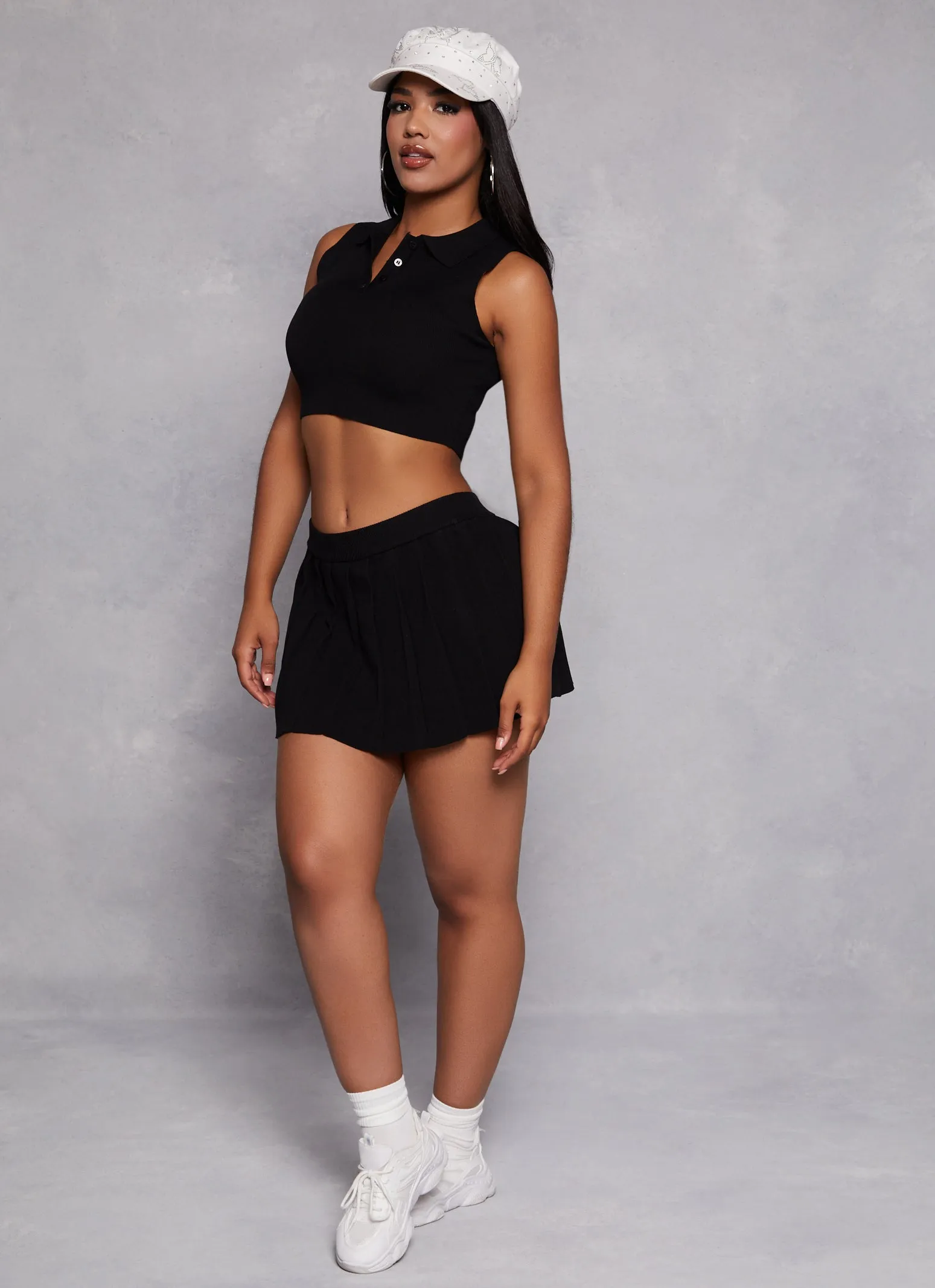 Daisy Sleeveless Cropped Polo Shirt sold by Rainbow product image thumbnail 2