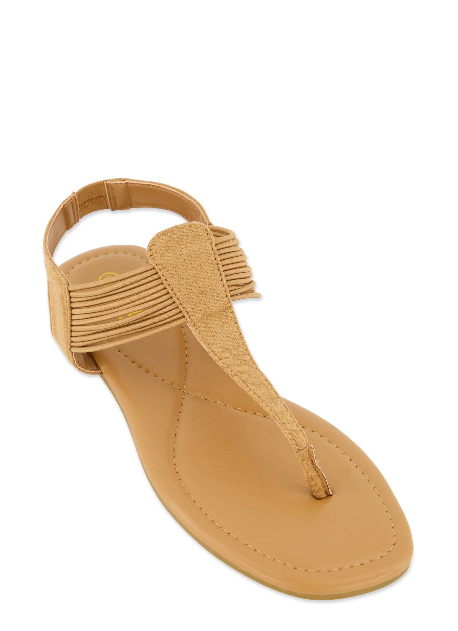 Solid Ankle Strap Corded Thong Sandals sold by Rainbow