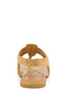 Solid Ankle Strap Corded Thong Sandals sold by Rainbow