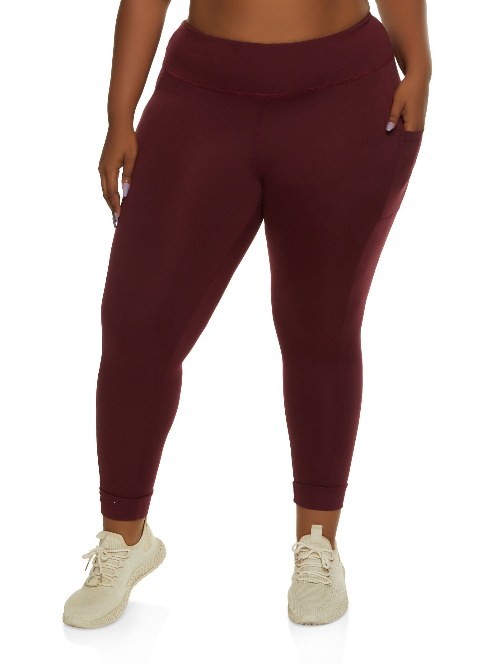 Plus Size Phone Pocket Leggings sold by Rainbow