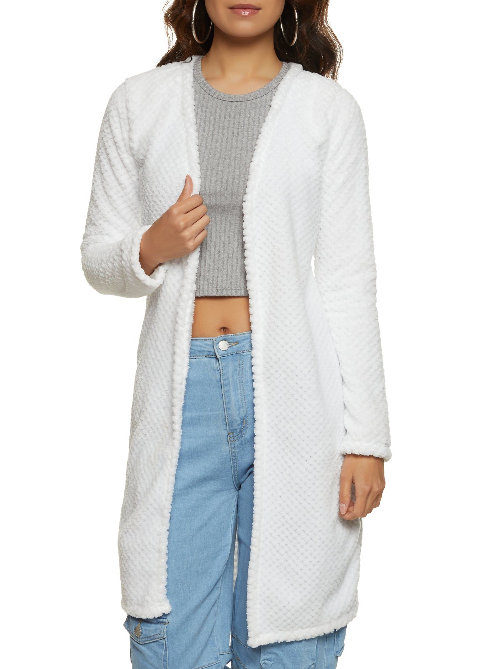 Quilted Plush Long Sleeve Duster sold by Rainbow