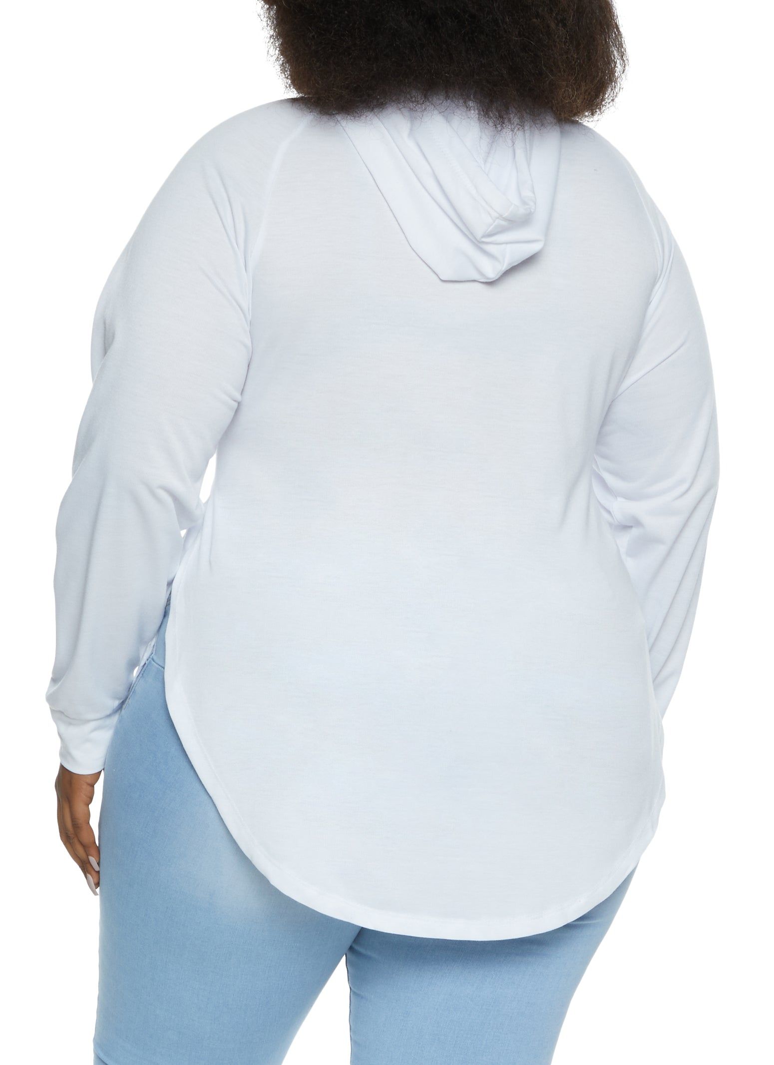 Plus Size Faith Laser Cut Hooded Sweatshirt sold by Rainbow product image thumbnail 2