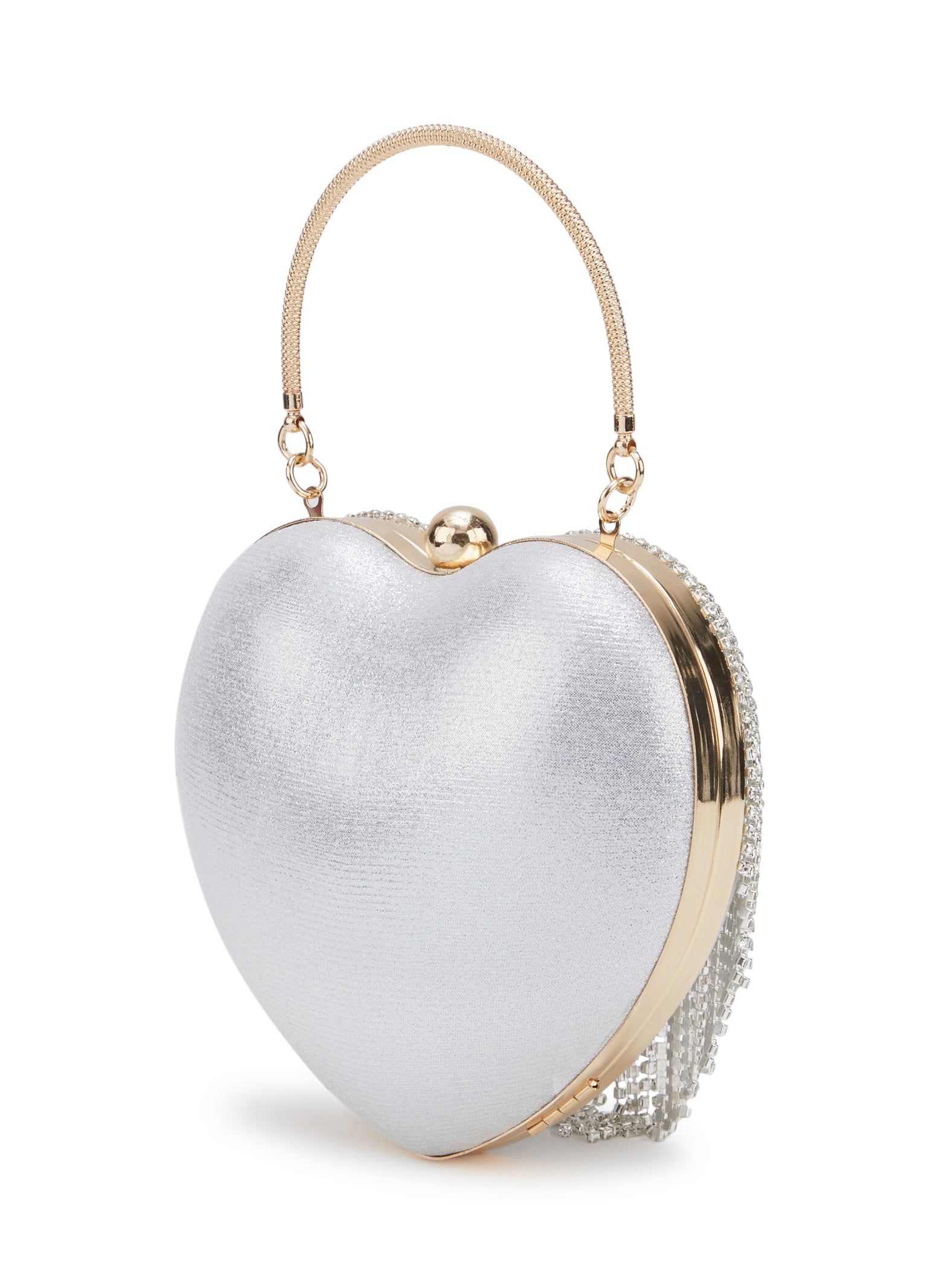 Heart Rhinestone Fringe Convertible Clutch Purse sold by Rainbow product image thumbnail 3