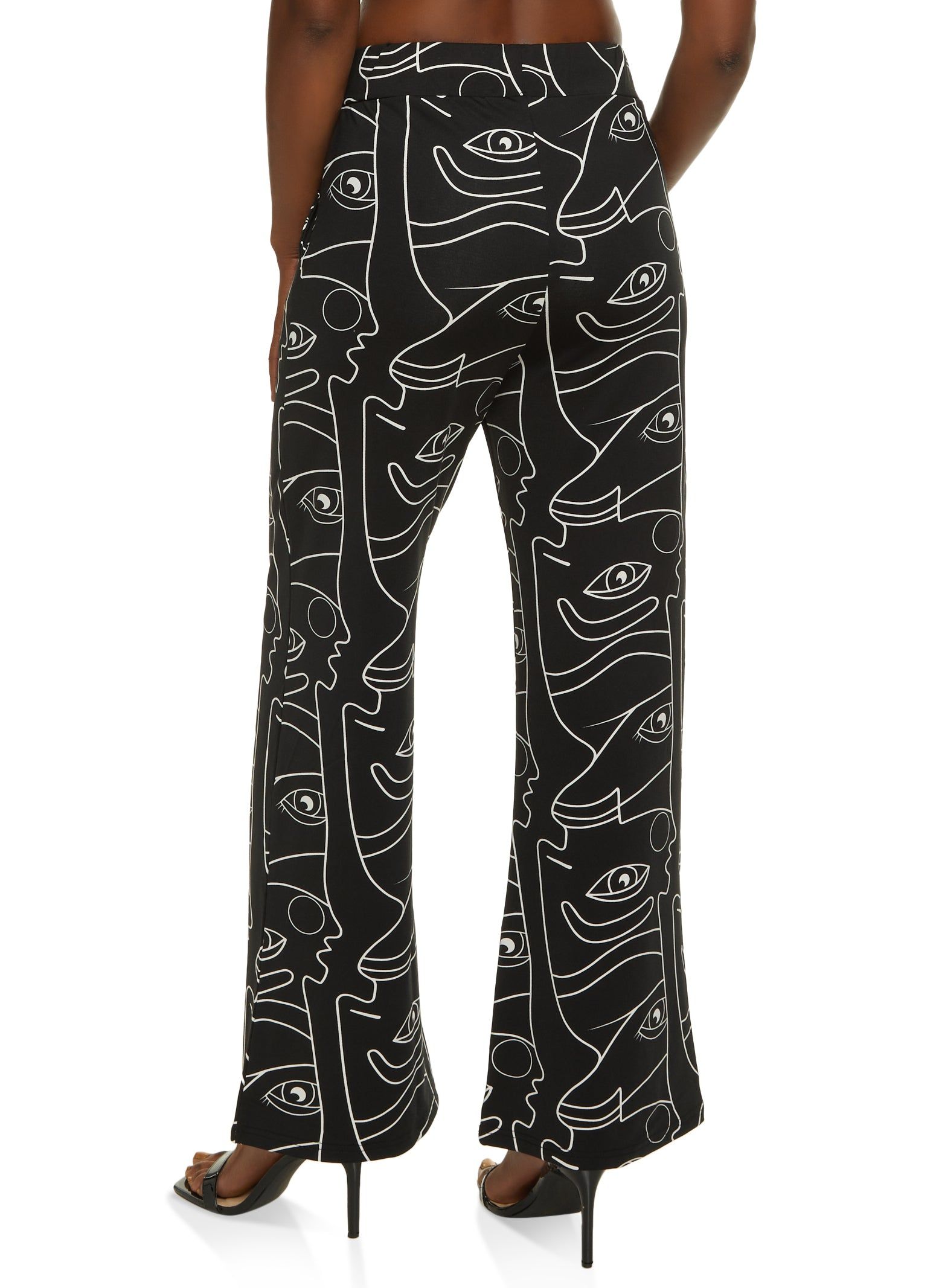 Face Print Wide Leg Pants sold by Rainbow product image thumbnail 2