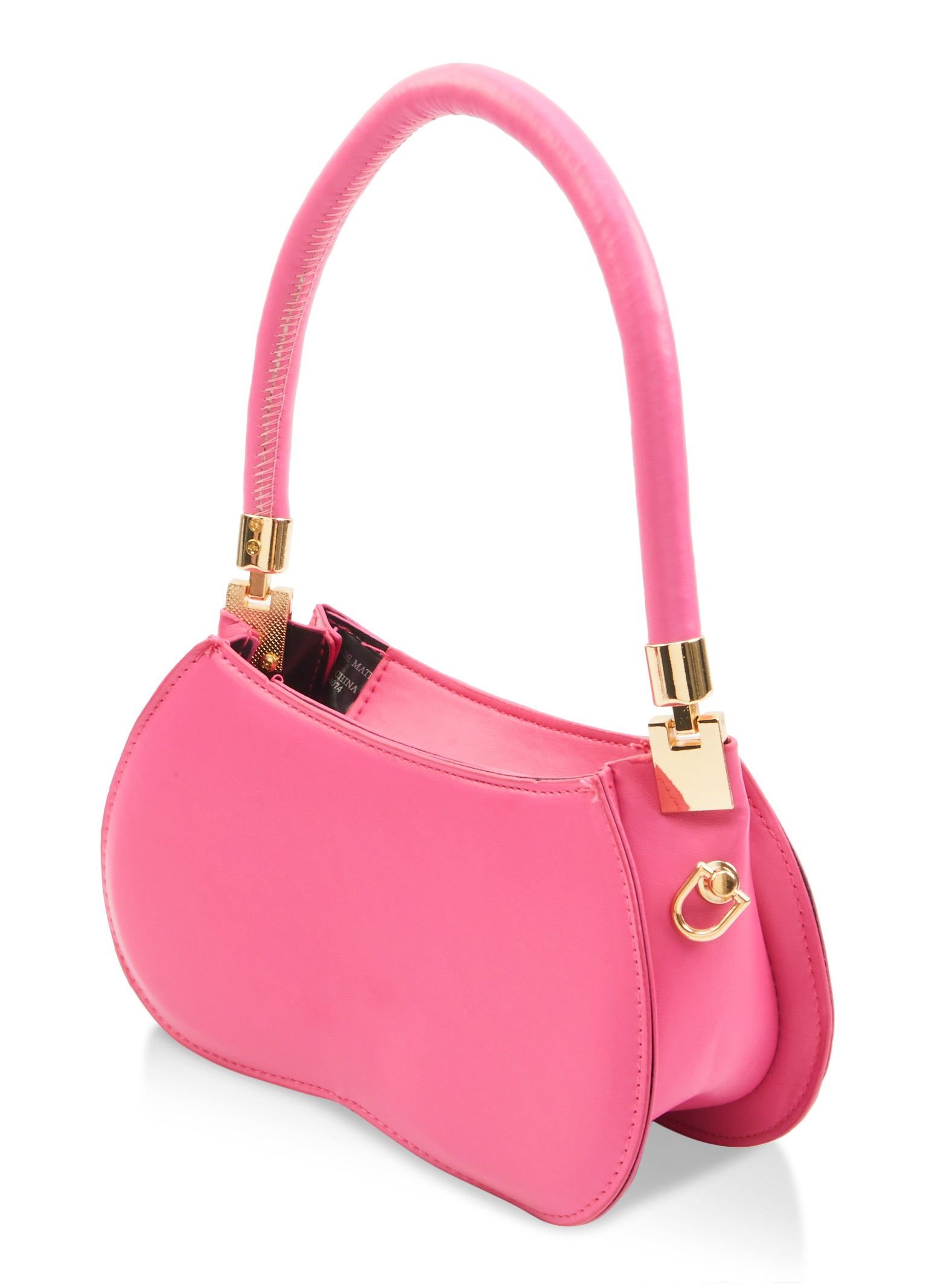 Faux Leather Quilted Shoulder Bag sold by Rainbow product image thumbnail 3