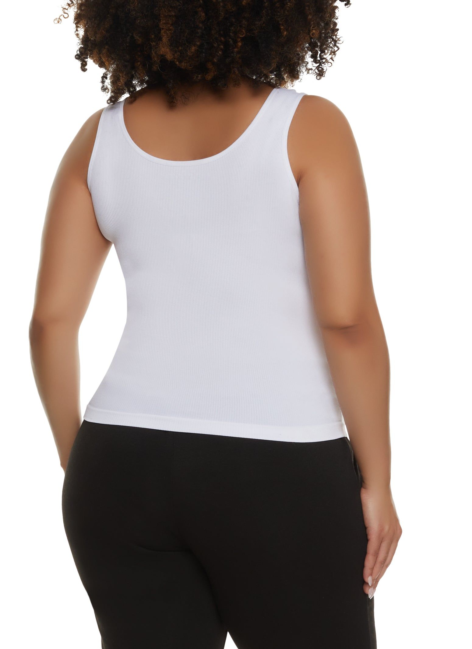 Plus Size Sleeveless Seamless Tank Top sold by Rainbow product image thumbnail 2