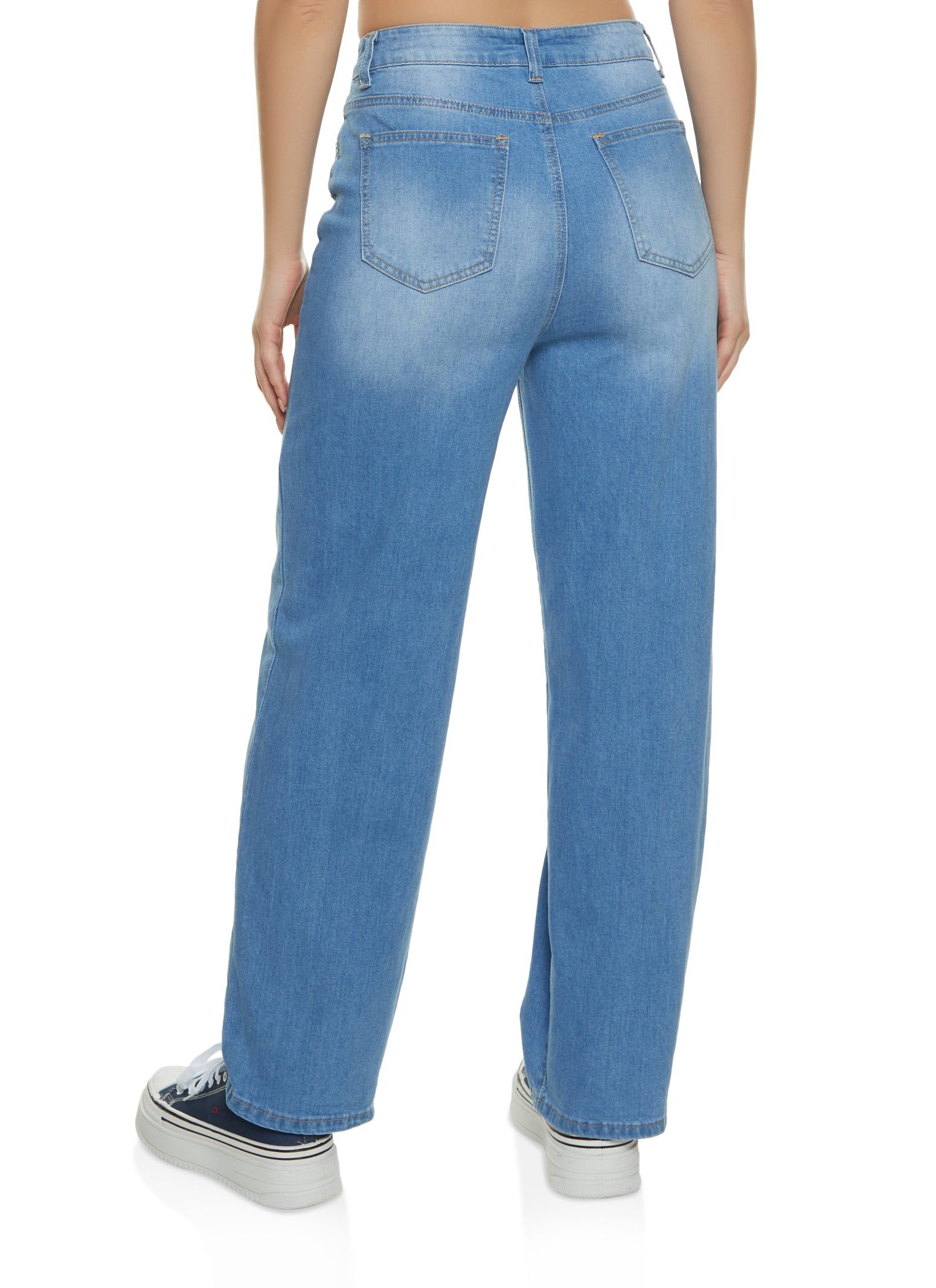WAX High Waist Straight Wide Leg Jeans sold by Rainbow product image thumbnail 2