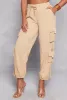 Poplin High Waisted Cargo Joggers sold by Rainbow