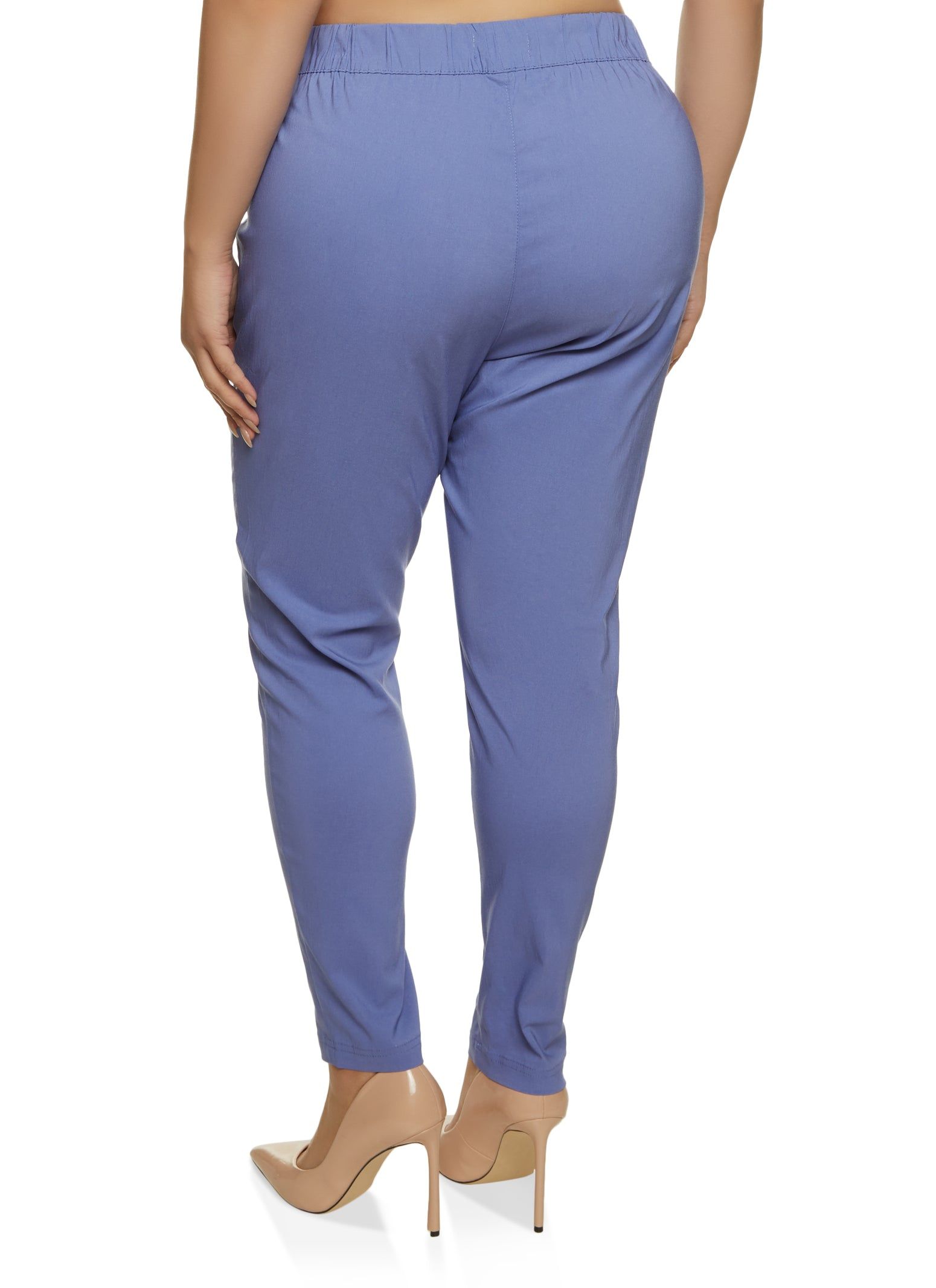 Plus Size Faux Drawstring Pull On Pants sold by Rainbow product image thumbnail 2