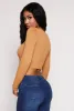 Seamless Ribbed Scoop Neck Crop Top sold by Rainbow