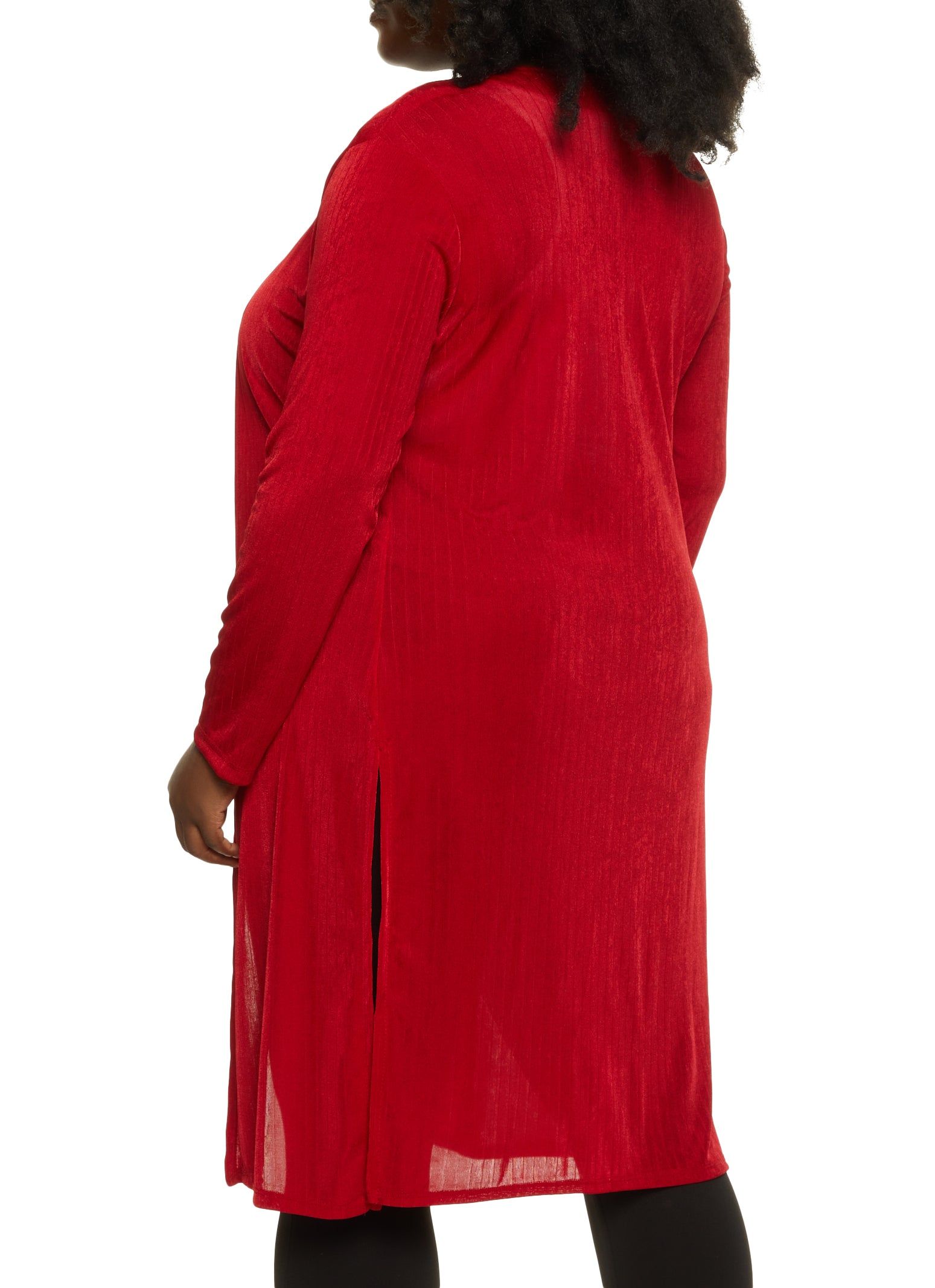 Plus Size Shimmer Knit Duster sold by Rainbow product image thumbnail 2