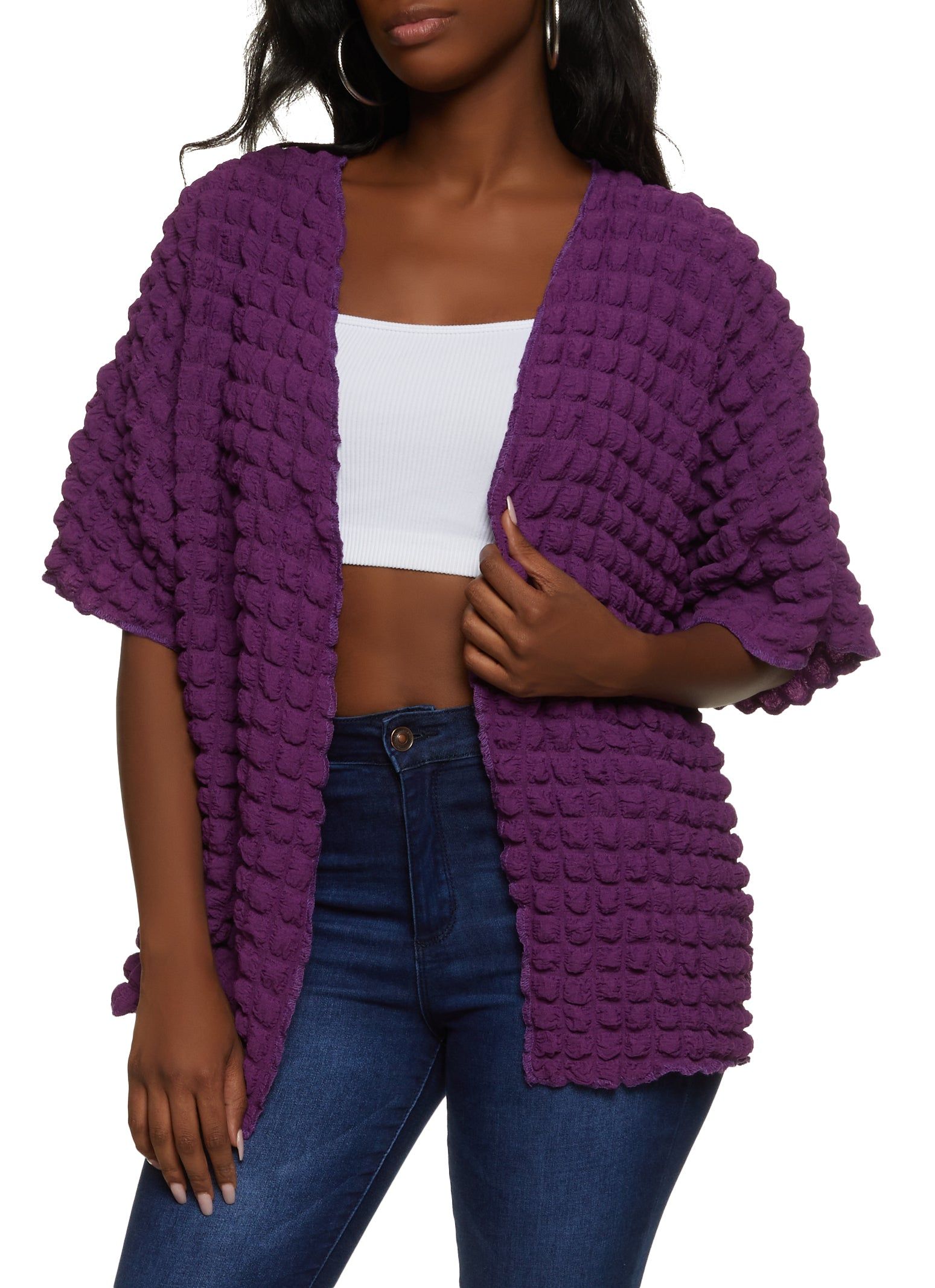 Bubble Knit Cardigan sold by Rainbow