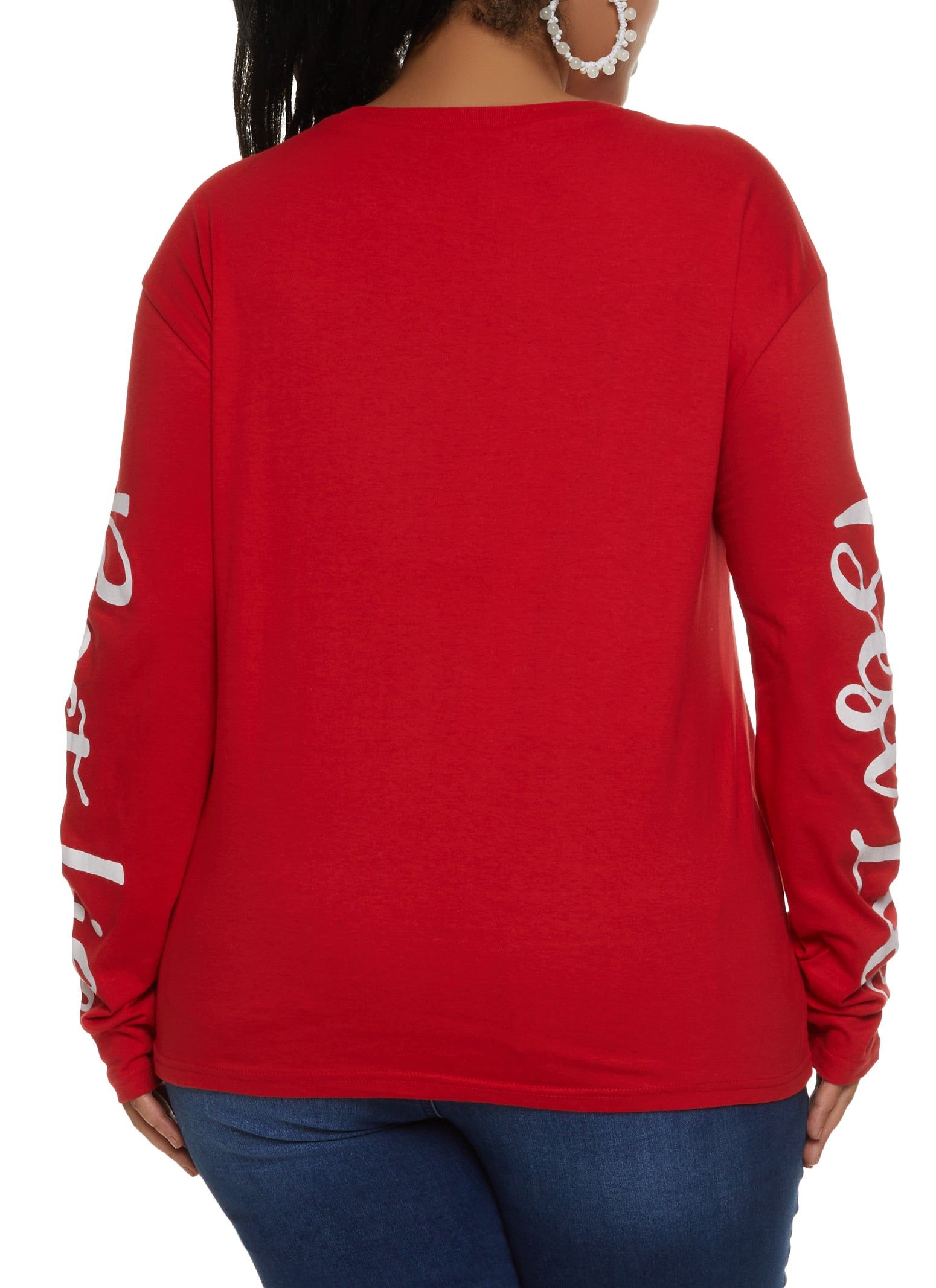 Plus Size Living My Best Life Long Sleeve Tee sold by Rainbow product image thumbnail 2