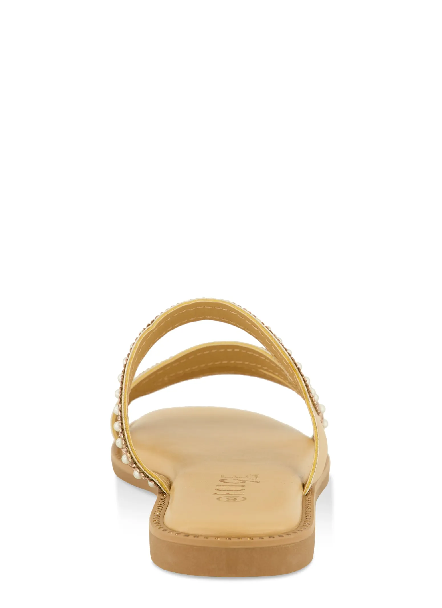 Rhinestone Asymmetric Band Flat Sandals sold by Rainbow product image thumbnail 3