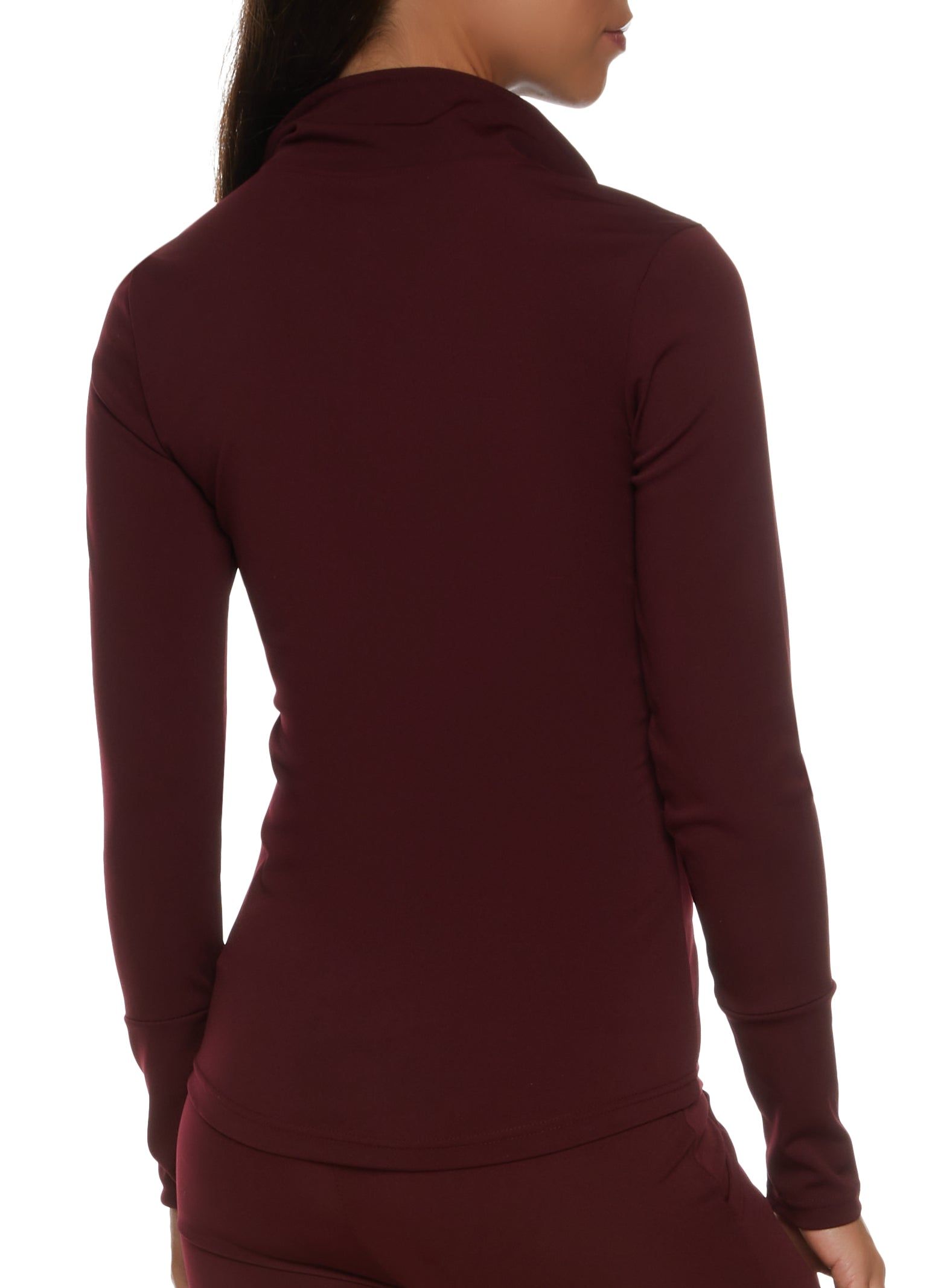 Solid Zip Front Mock Neck Track Jacket sold by Rainbow product image thumbnail 3