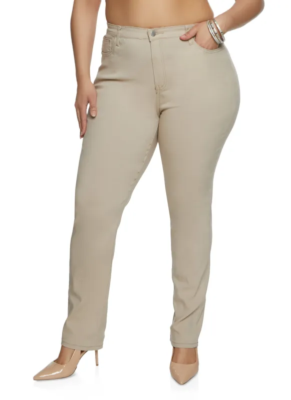 Plus Size Daisy High Waist Slim Fit Pants sold by Rainbow