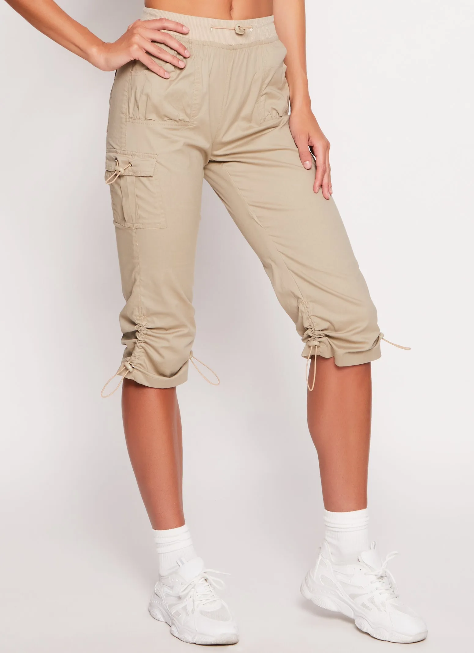 Toggle Drawstring Capri Cargo Pants sold by Rainbow product image thumbnail 2