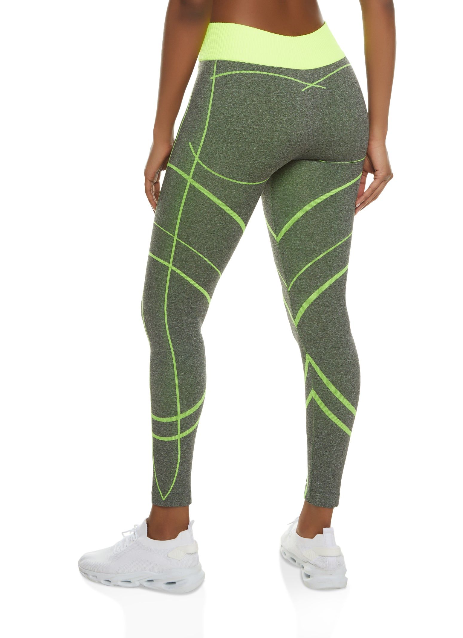 Seamless Printed High Waisted Leggings sold by Rainbow product image thumbnail 2